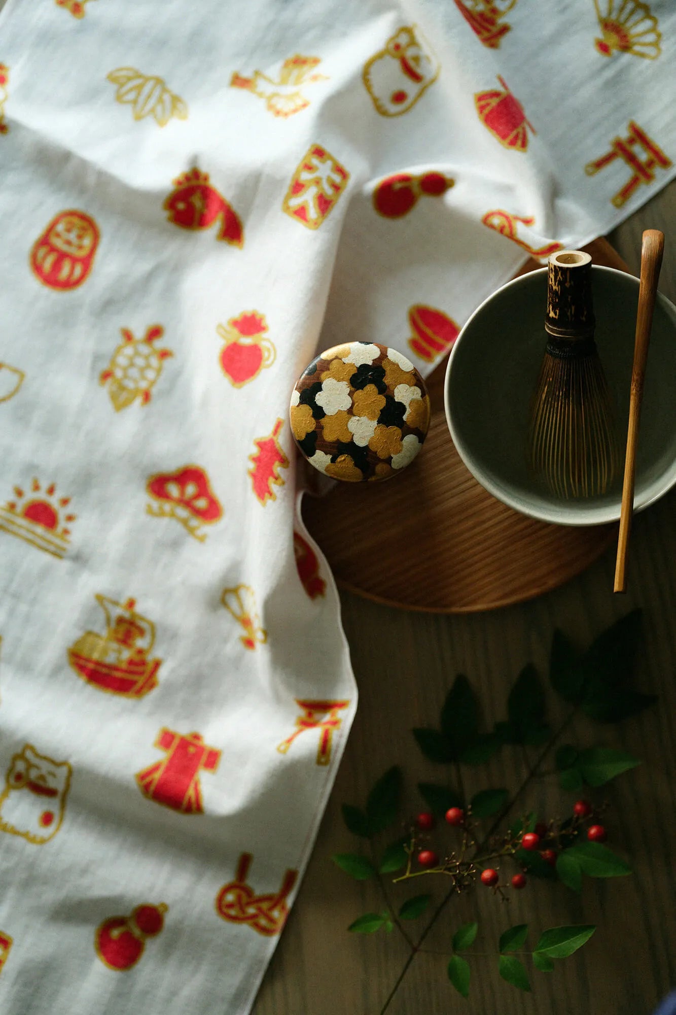 Isemomen Cotton Textile Handkerchief / Year of the Snake 2025