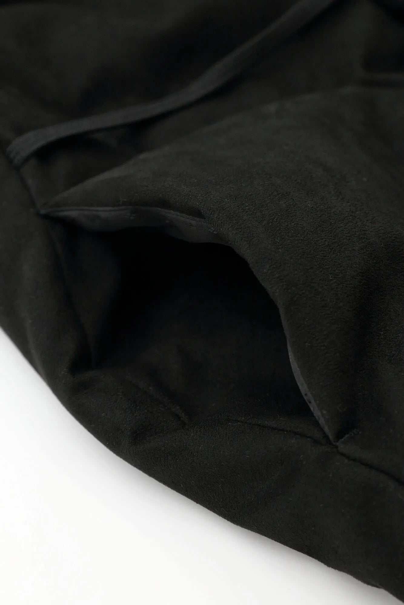 【net限定】フェイクヌバック 長陣羽織(ながしんばおり) 中綿袷(なかわたあわせ)/濡羽色(ぬればいろ)