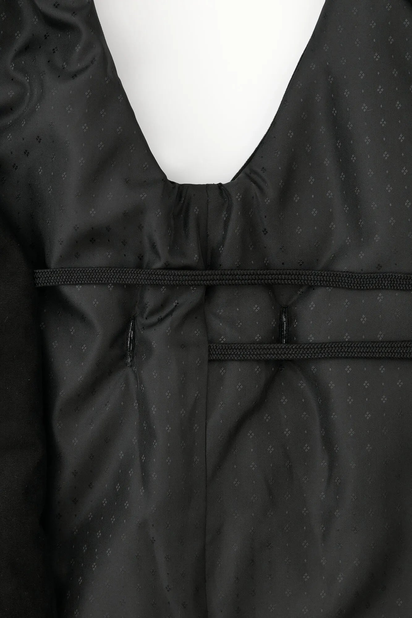 【net限定】フェイクヌバック 長陣羽織(ながしんばおり) 中綿袷(なかわたあわせ)/濡羽色(ぬればいろ)