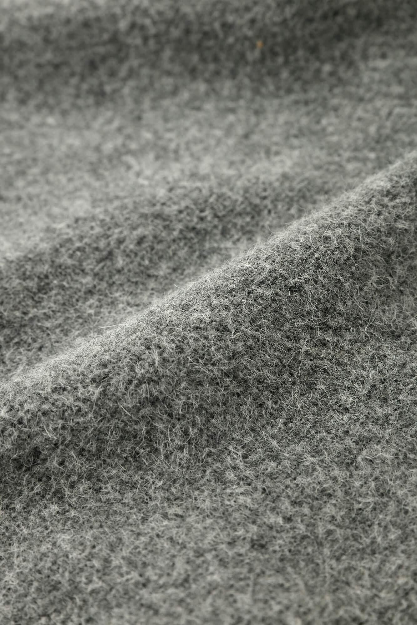 【官網限定】羊駝混紡 梳毛 伯爵外套 宮中袖 附裡襯/灰色