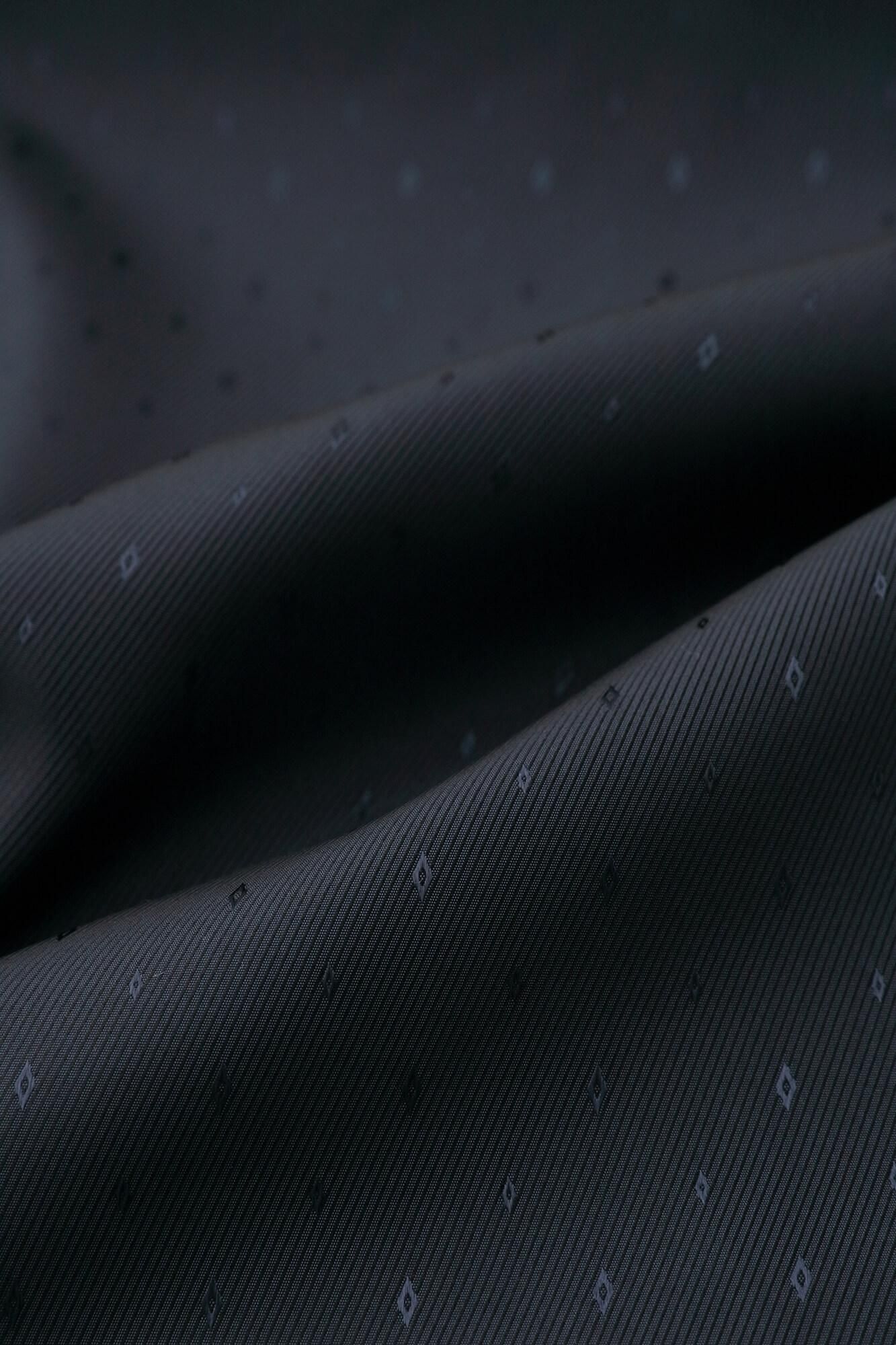 Faux Nubuck x Gobelin Roll-up Hem Simple Kimono with Lining Tobi