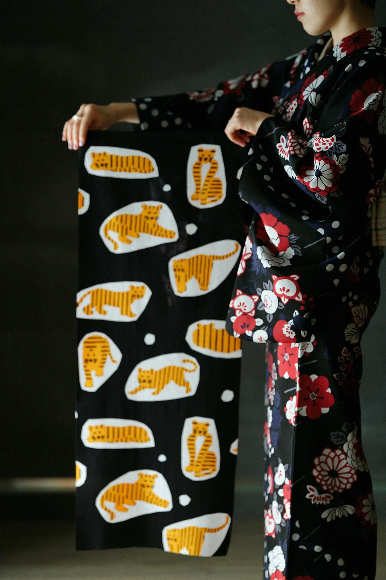 Isemomen Cotton Textile Handkerchief/Zodiac Handkerchief Year of the Tiger 2022