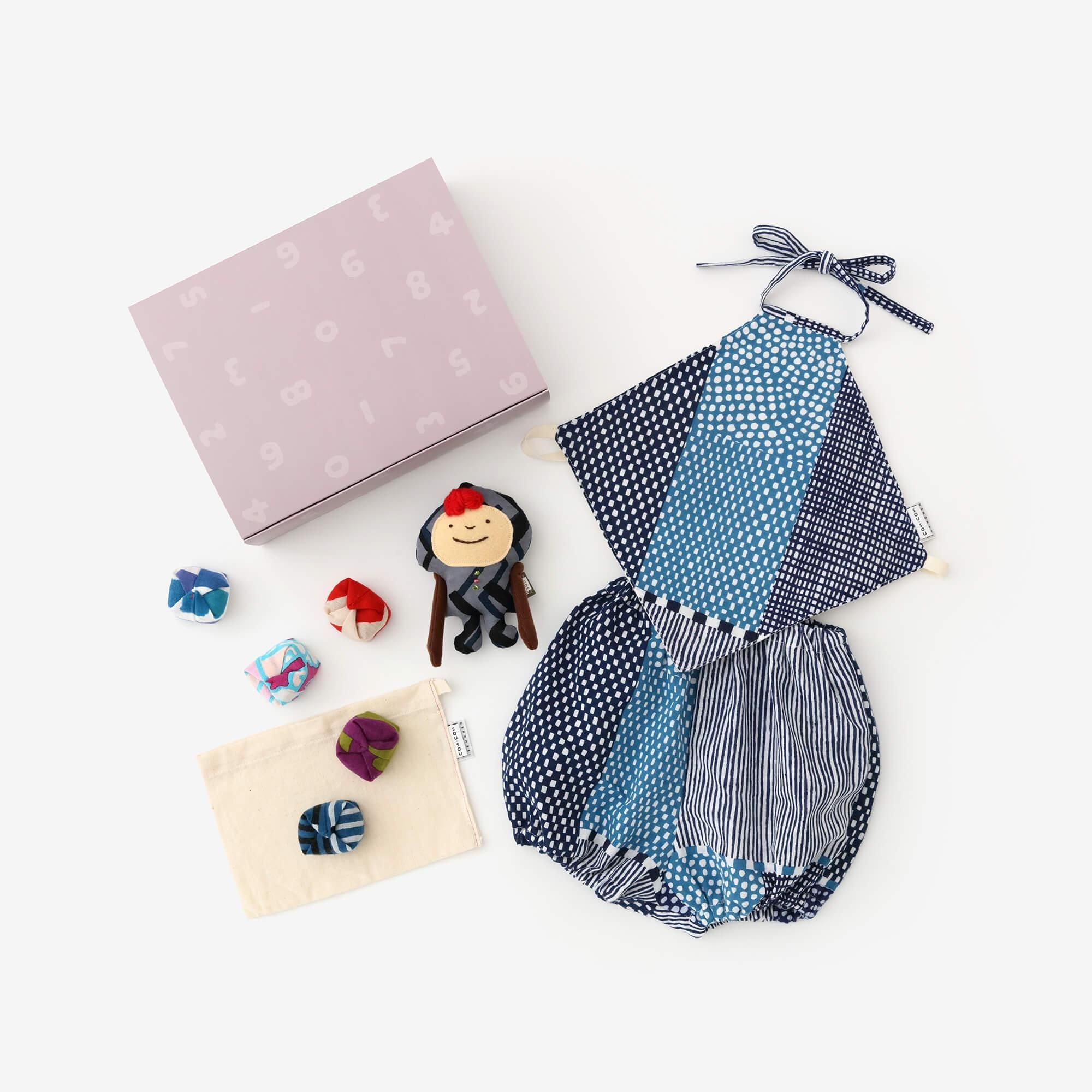 ●【With gift box】Baby KintarouSet/Lines and Dots Seiwa