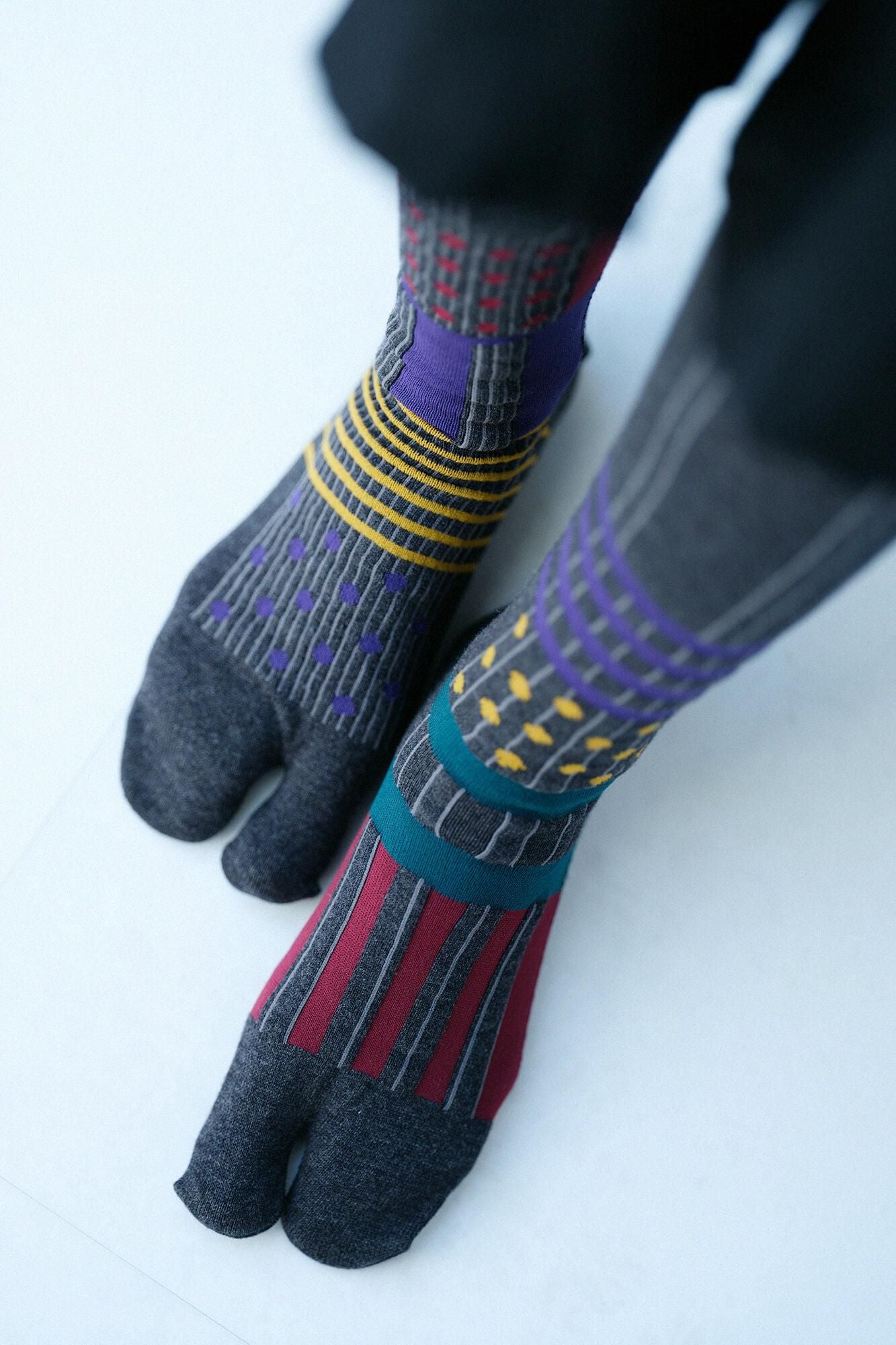 Tabi Socks(Knee High)/Layering Dark Grey