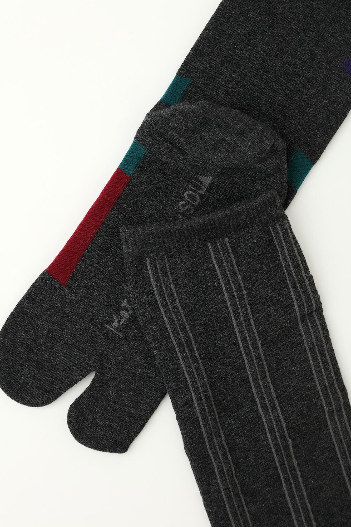Tabi Socks(Knee High)/Layering Dark Grey