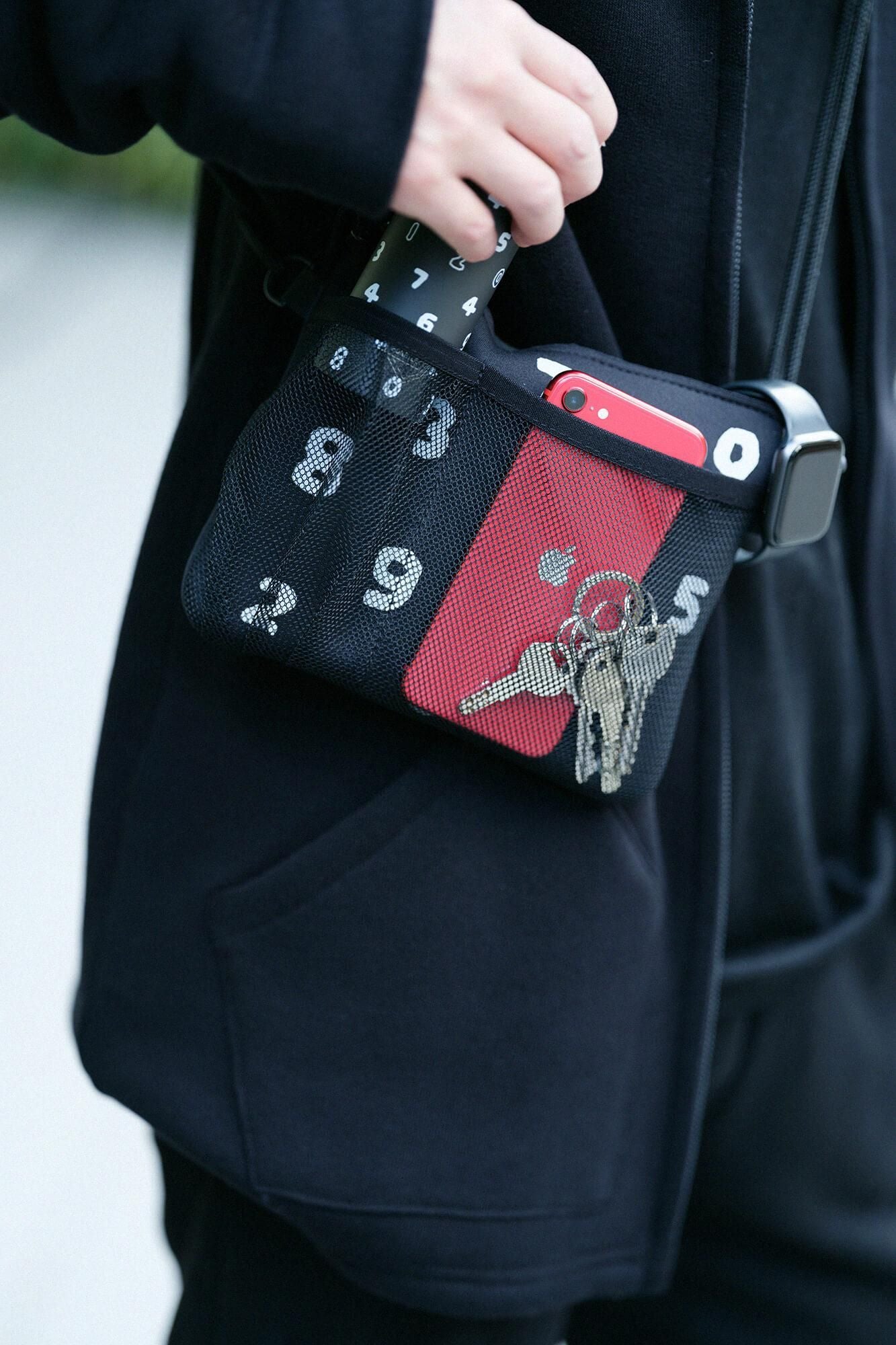 SOU・SOU×POKETLE ポケトル専用 メッシュサコッシュ/ブラック