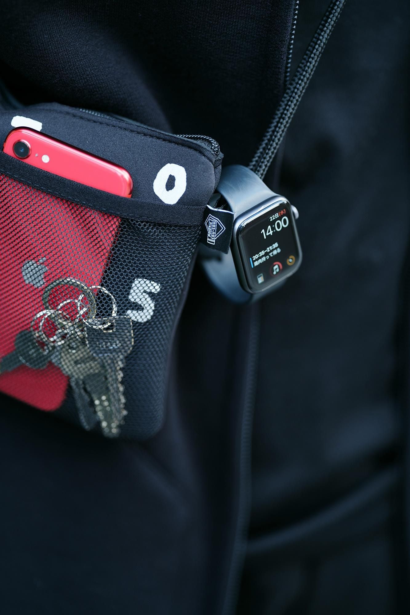 SOU・SOU×POKETLE ポケトル専用 メッシュサコッシュ/ブラック