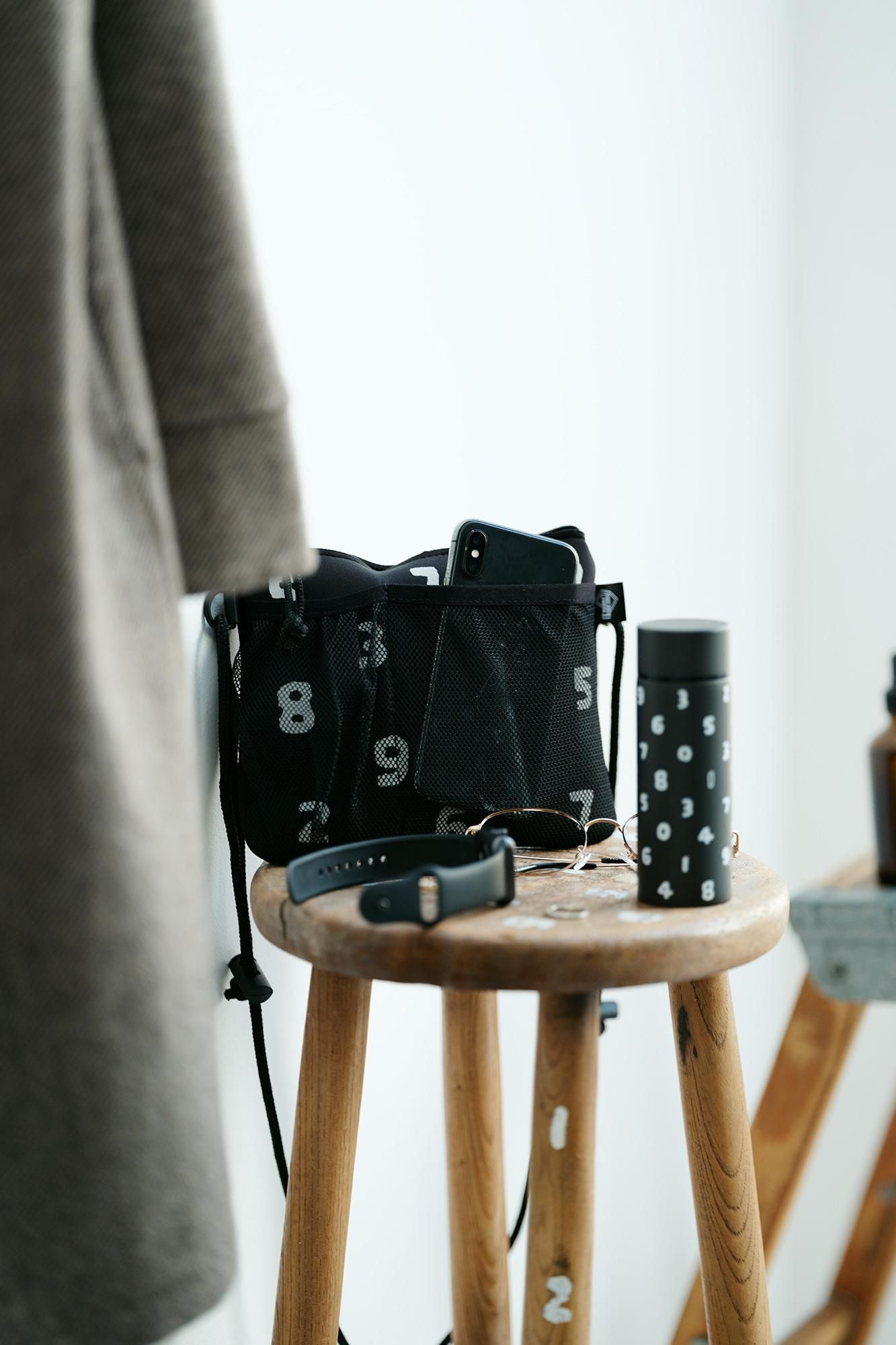 SOU・SOU×POKETLE ポケトル専用 メッシュサコッシュ/ブラック