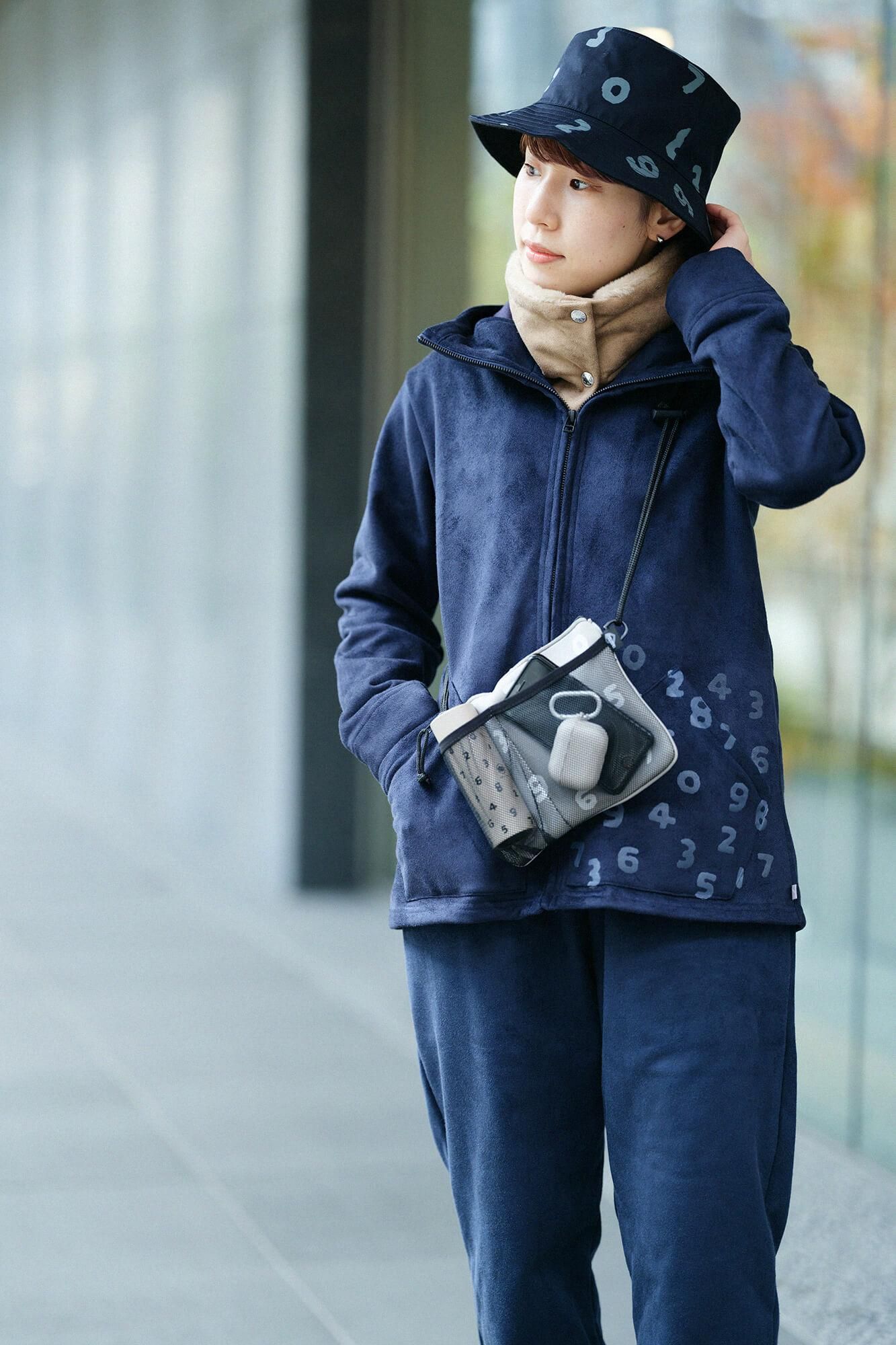 SOU・SOU×POKETLE ポケトル専用 メッシュサコッシュ/ライトグレー