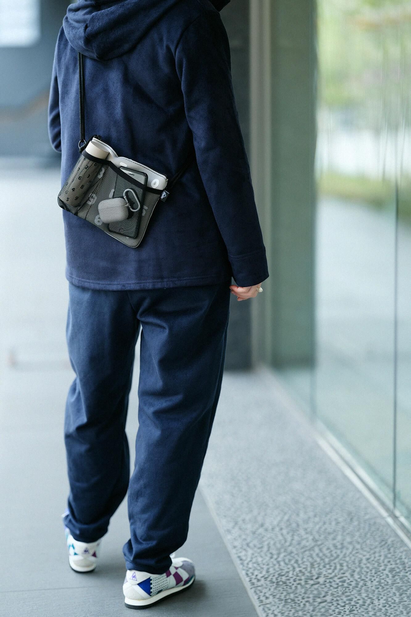 SOU・SOU×POKETLE ポケトル専用 メッシュサコッシュ/ライトグレー