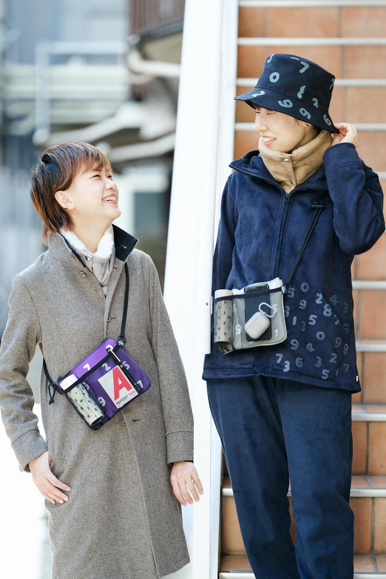 SOU・SOU×POKETLE ポケトル専用 メッシュサコッシュ/パープル