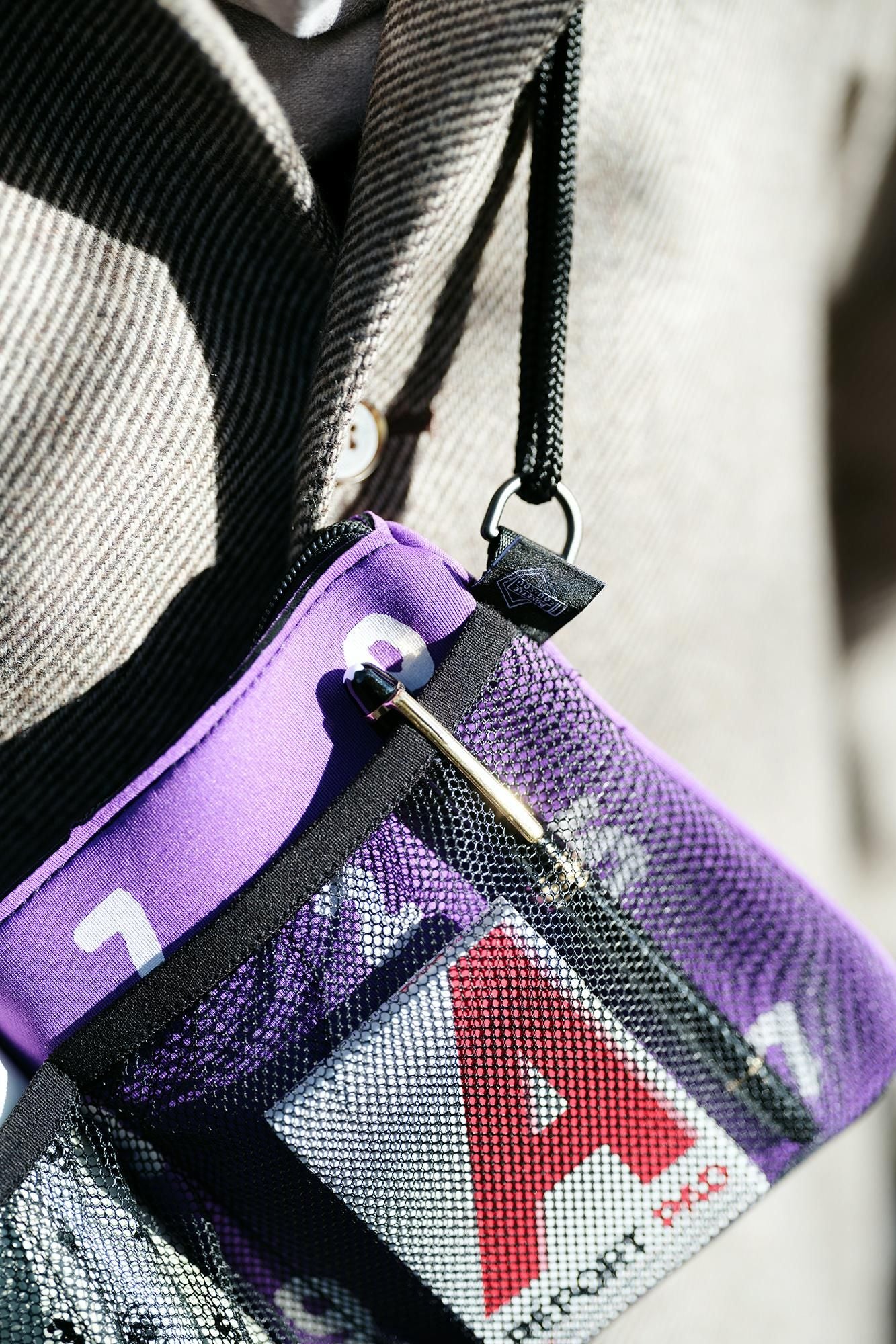 SOU・SOU×POKETLE ポケトル専用 メッシュサコッシュ/パープル