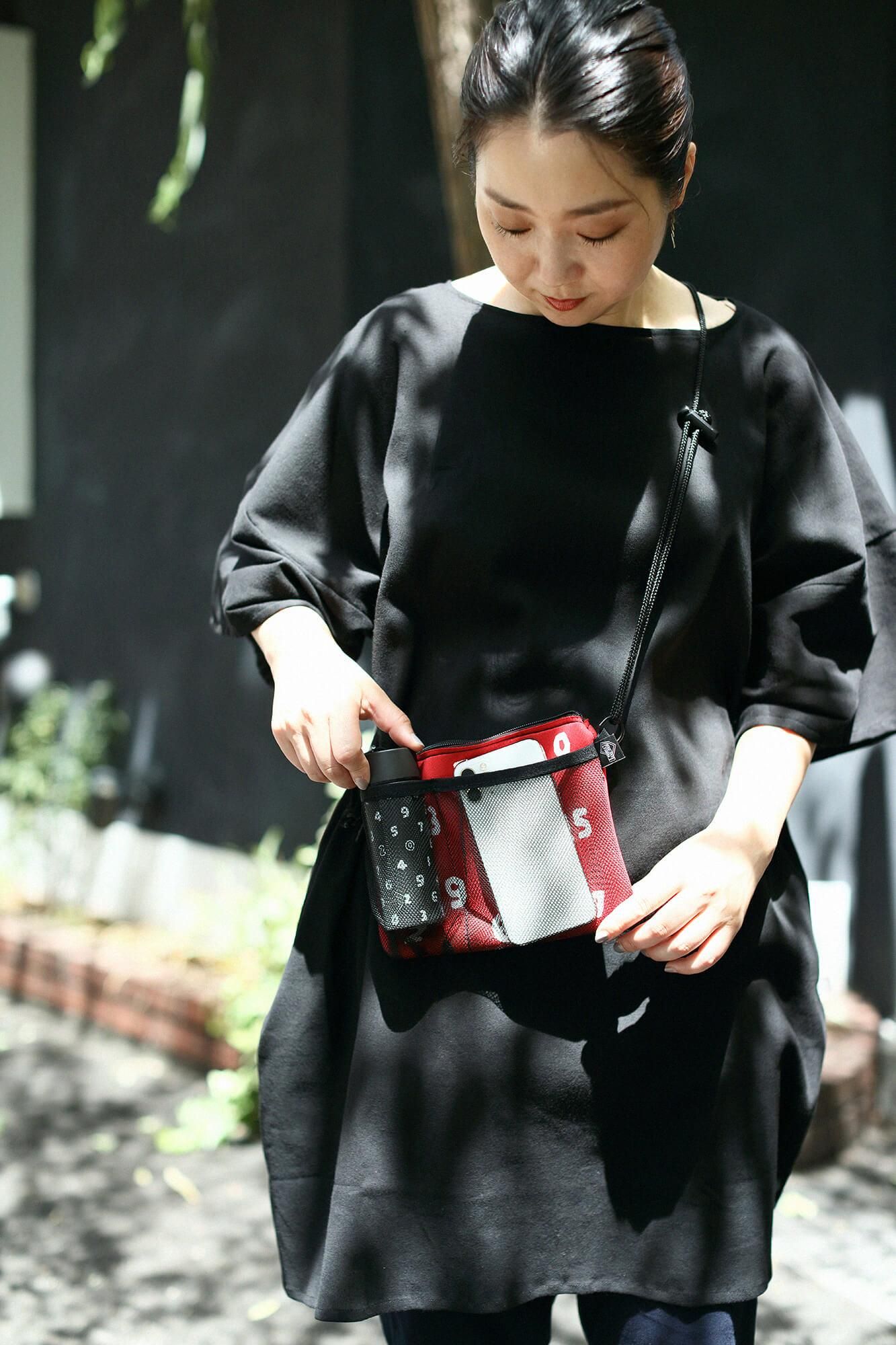 SOU・SOU×POKETLE ポケトル専用 メッシュサコッシュ/レッド