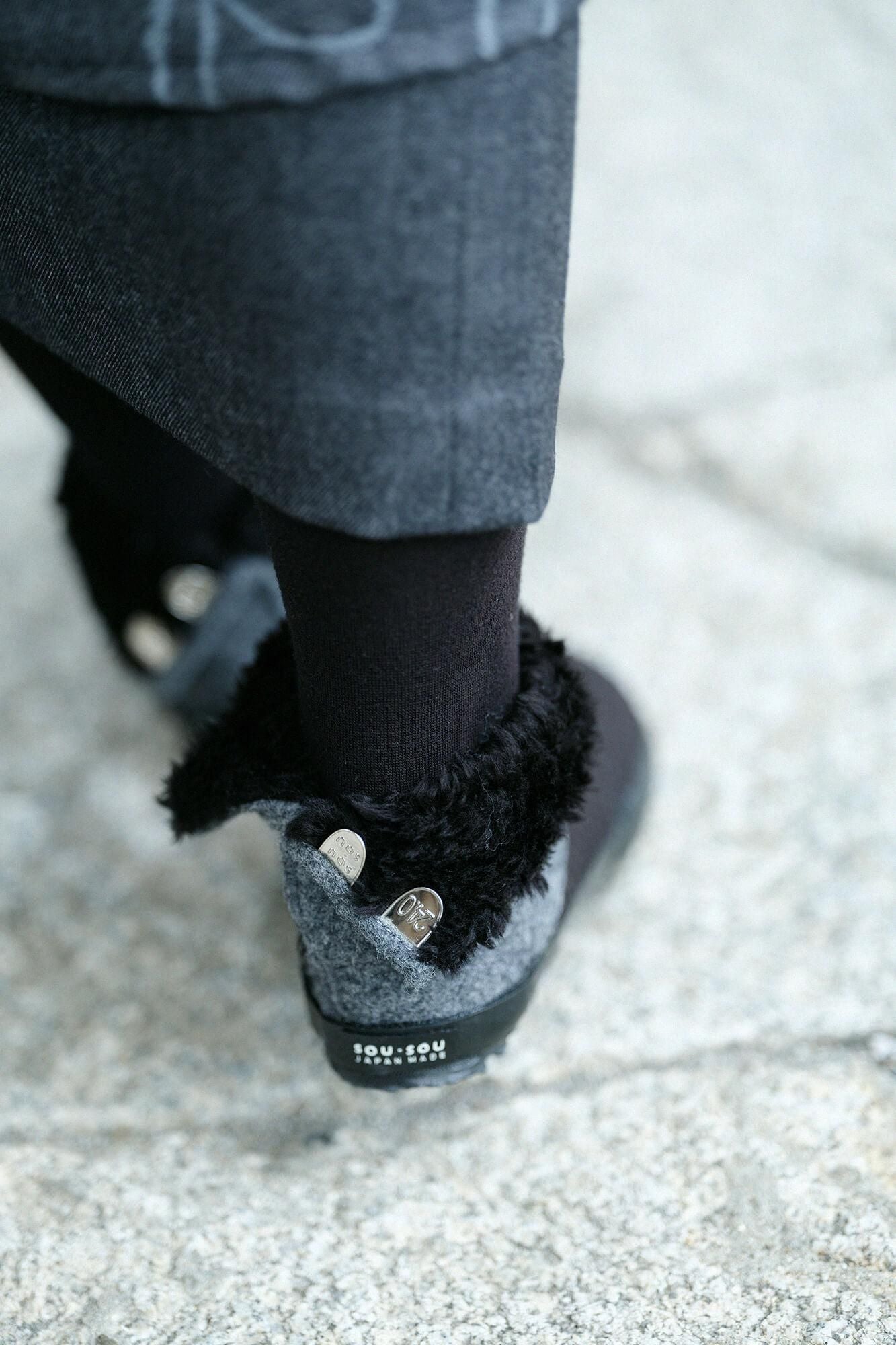 粘贴大师服装地下室塔比,蟒蛇/深灰X sashiko,湿羽毛颜色(不锈钢)