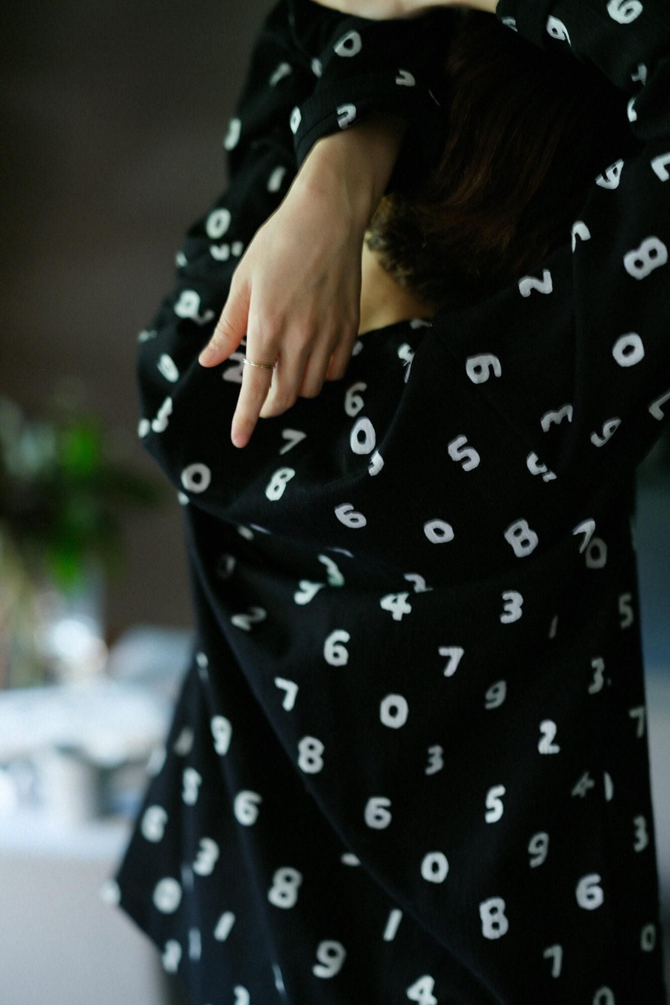 高島縮棉 20/20 圖案紋樣居家服/SO-SU-U十數 黑色×黑色