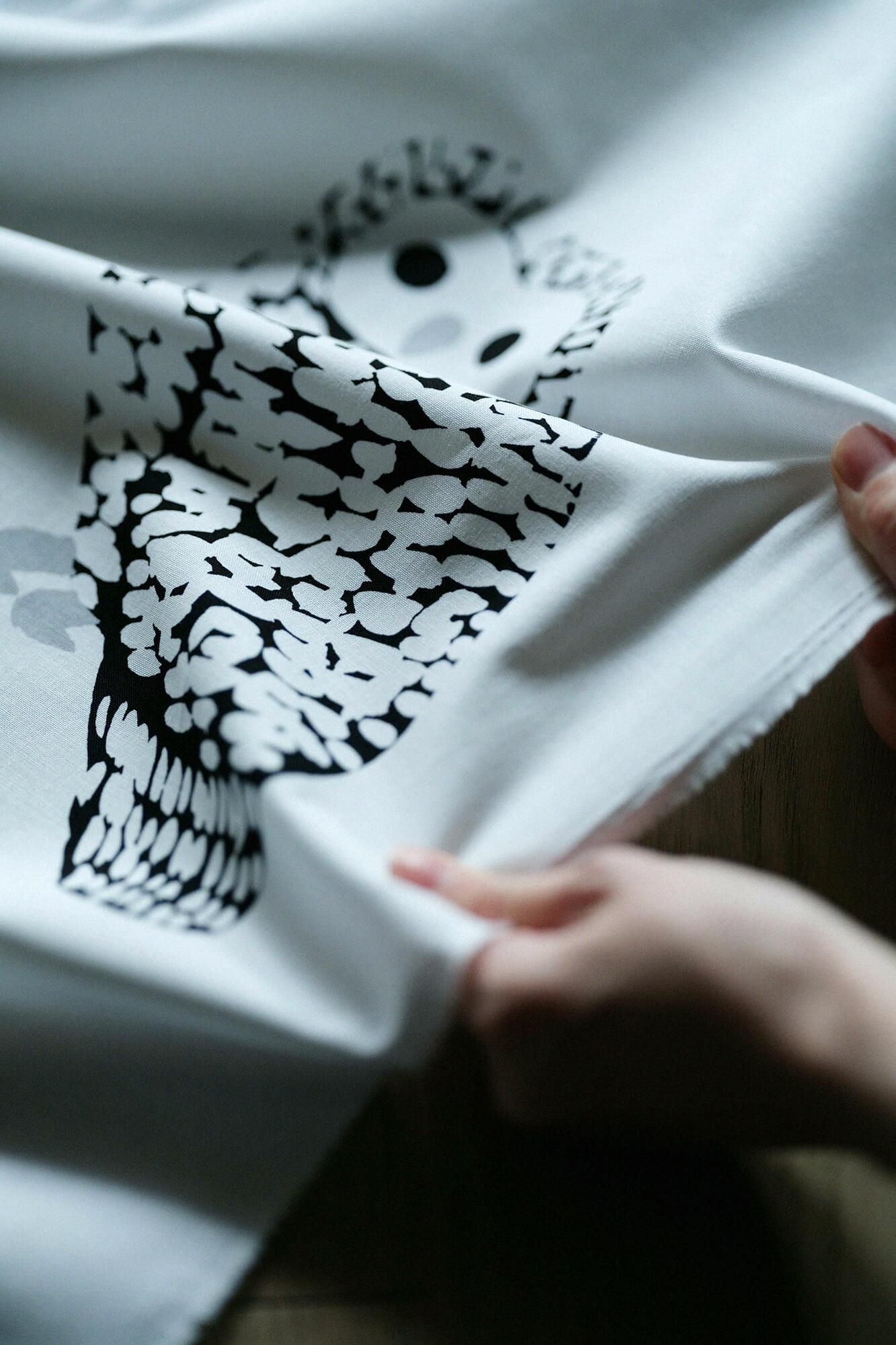 布料剪裁販售 (21號平織棉)/貓頭鷹<50cm>