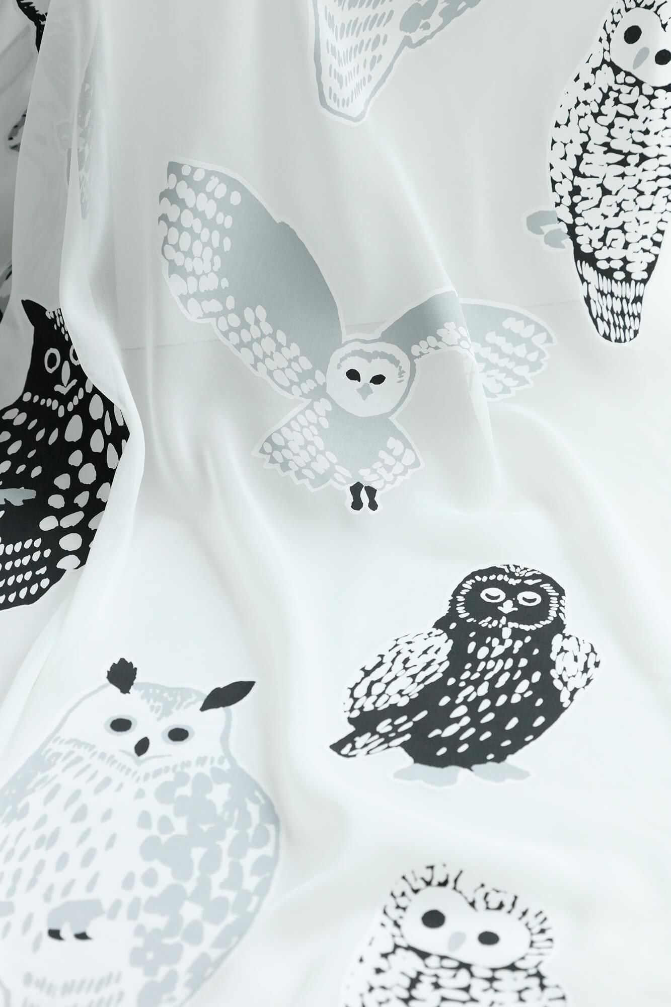 Textile sold in cuts (Opal Lace) / Owl<50cm>test