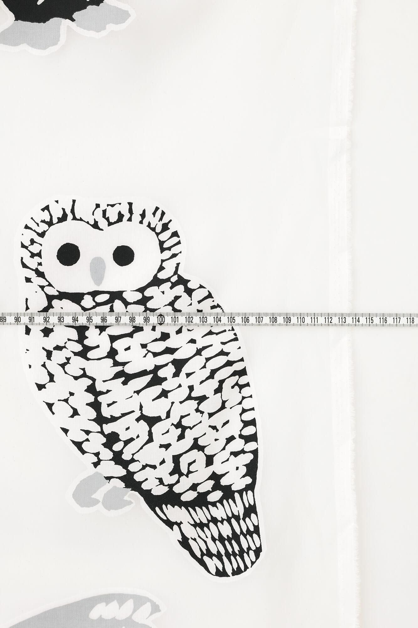 Textile sold in cuts (Opal Lace) / Owl<50cm>test