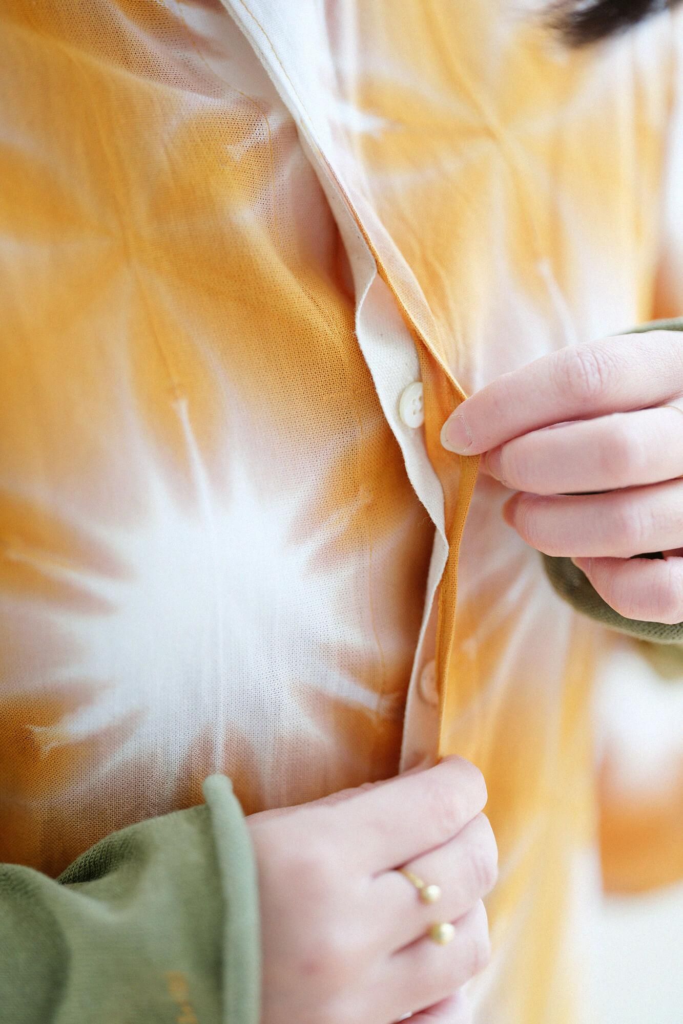 吸烟Chita棉布文字(BUN)草皮(顶部)/雪花(Sekka)琥珀色(Kohakuiro)2