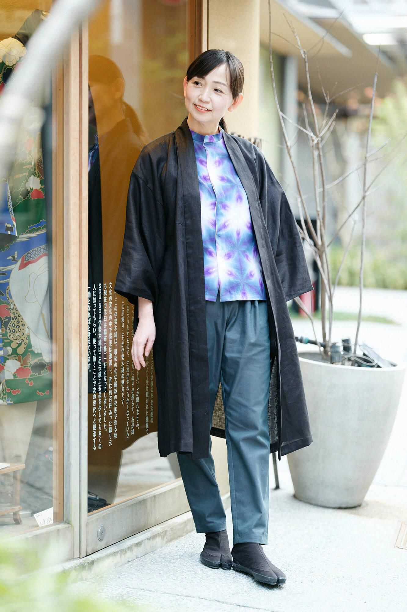 たばた絞り 知多木綿 文(ぶん) 草衣(そうい) 上(うえ)/雪花(せっか) 氷室(ひむろ)