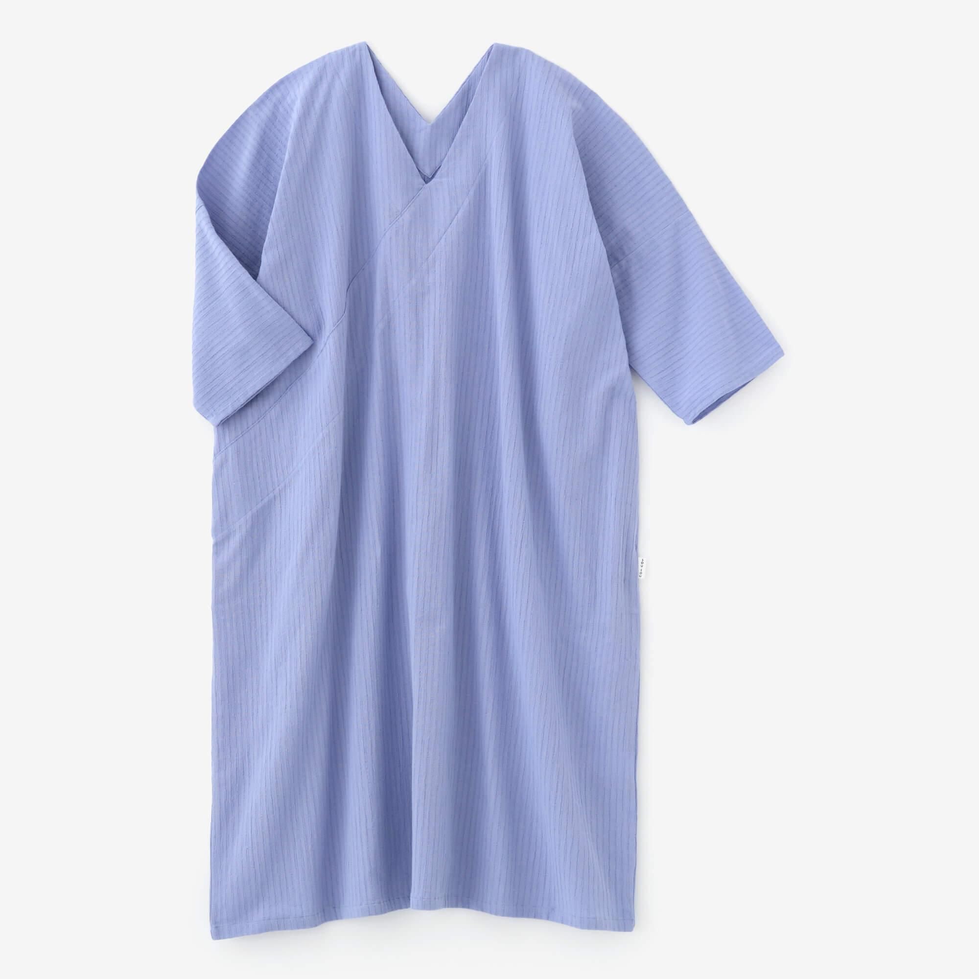 takashima chiku 40/20 akiha矩形领(Nuki Eri Chou Hokei)3/4袖/浅红色凯克天蓝色(USUBENIKAKE SORAIRO)