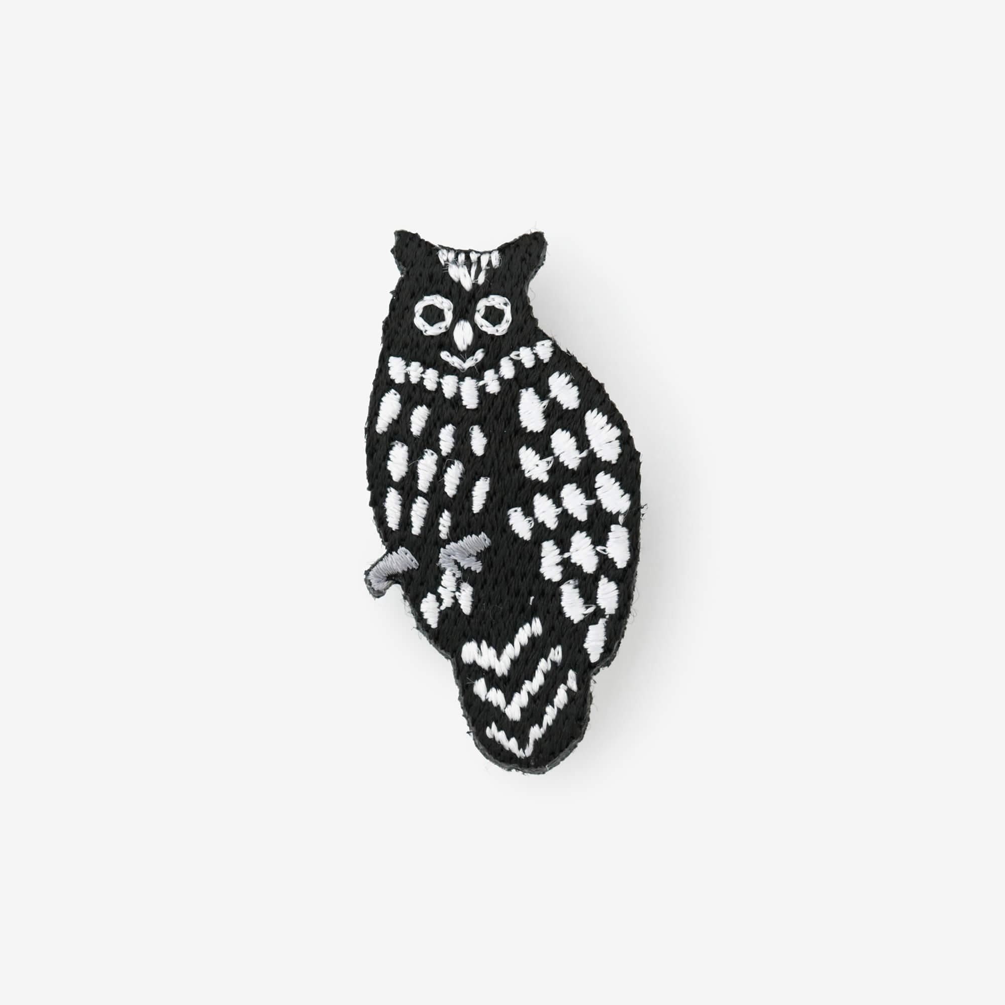 刺繍飾り（ししゅうかざり）／Y.ふくろう