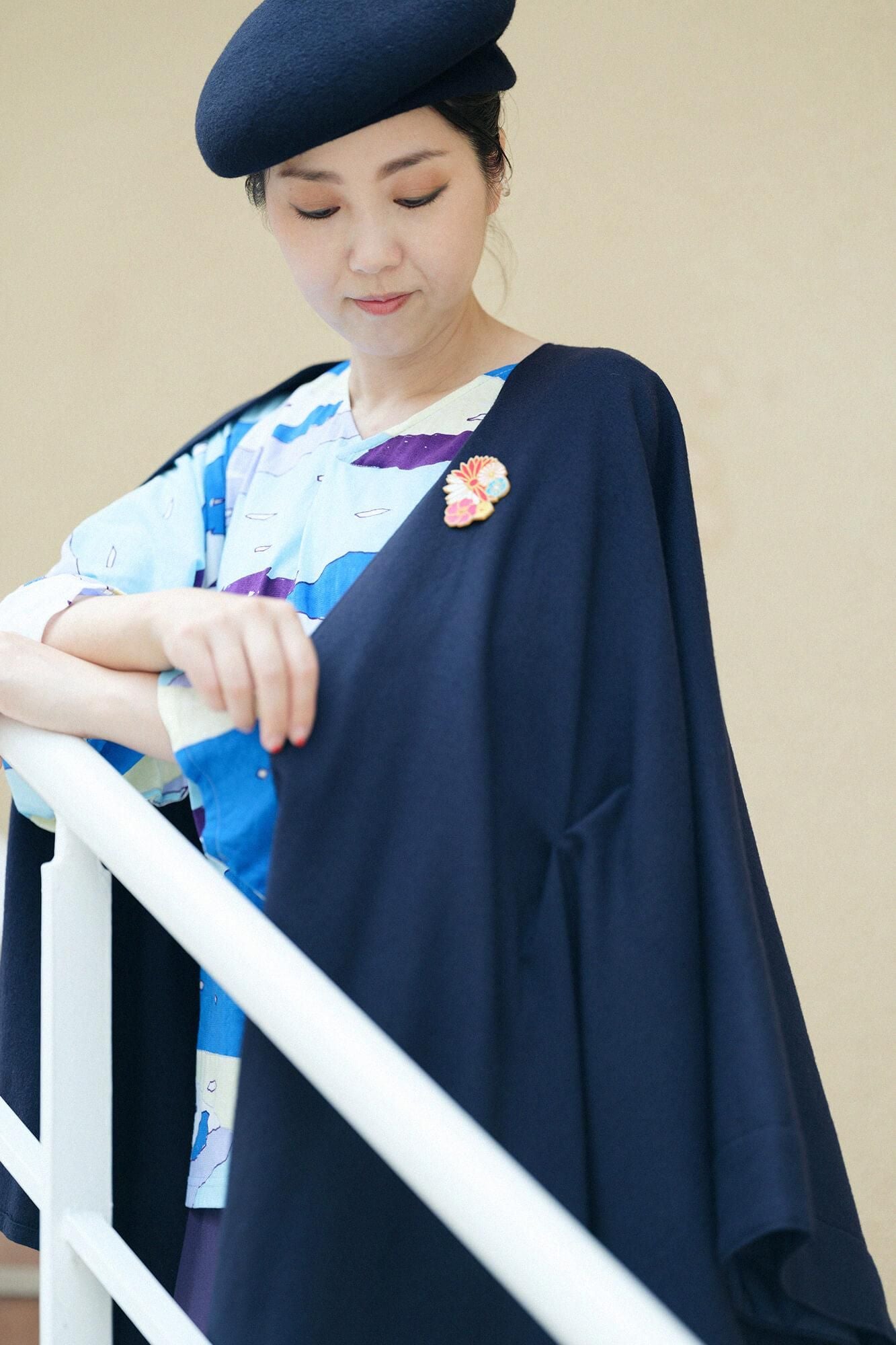 Naginata Pleated Shirt / Streams Covered with Thick Ice