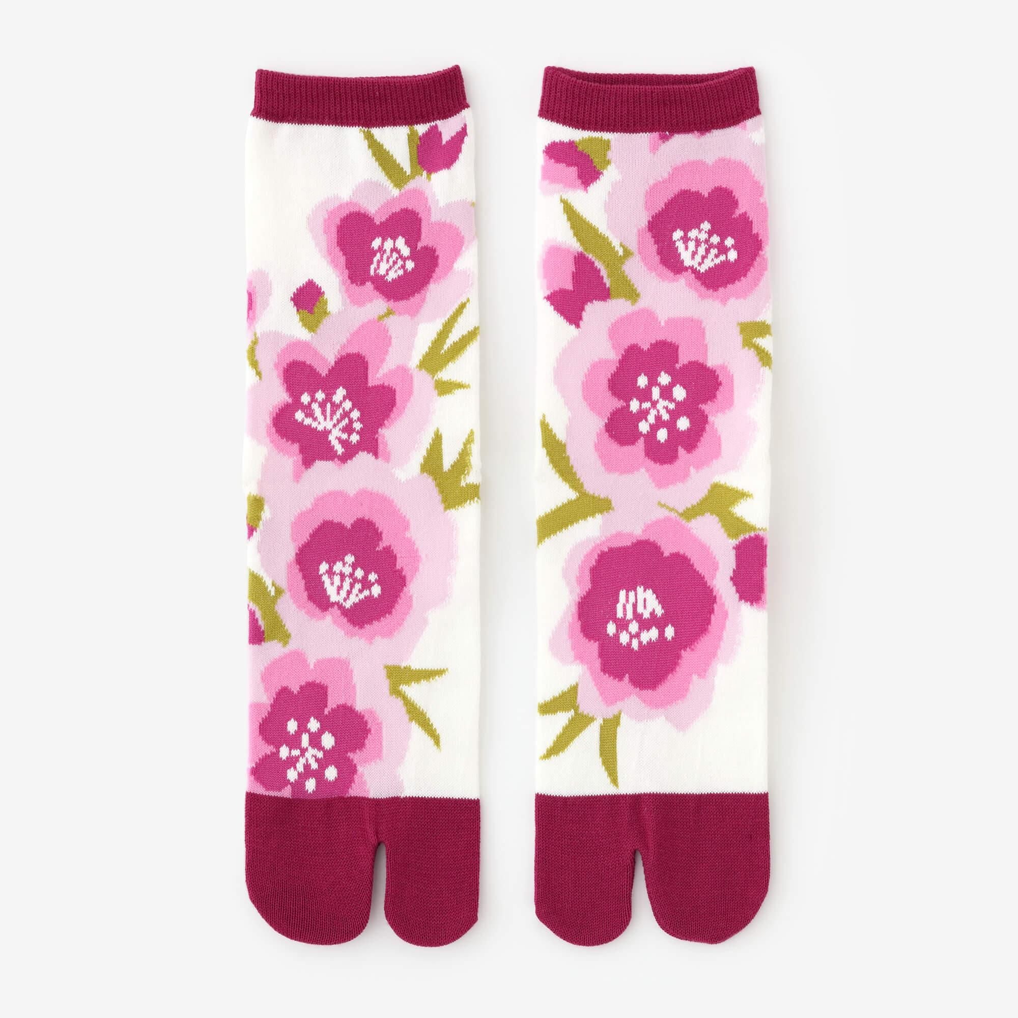 Tabi Socks (Mid-calf)/First Peach Blossoms【Men・Women】