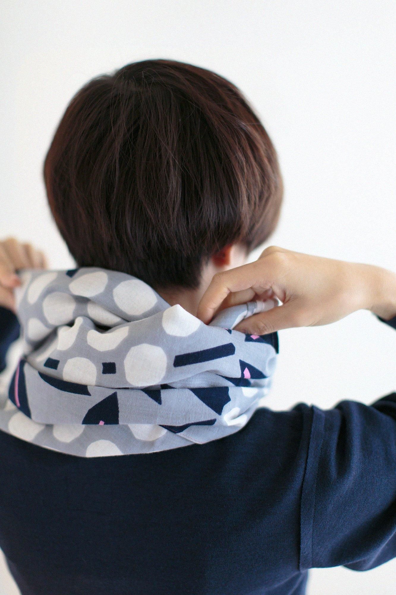 伊勢木棉圍巾/南天竹 白色2