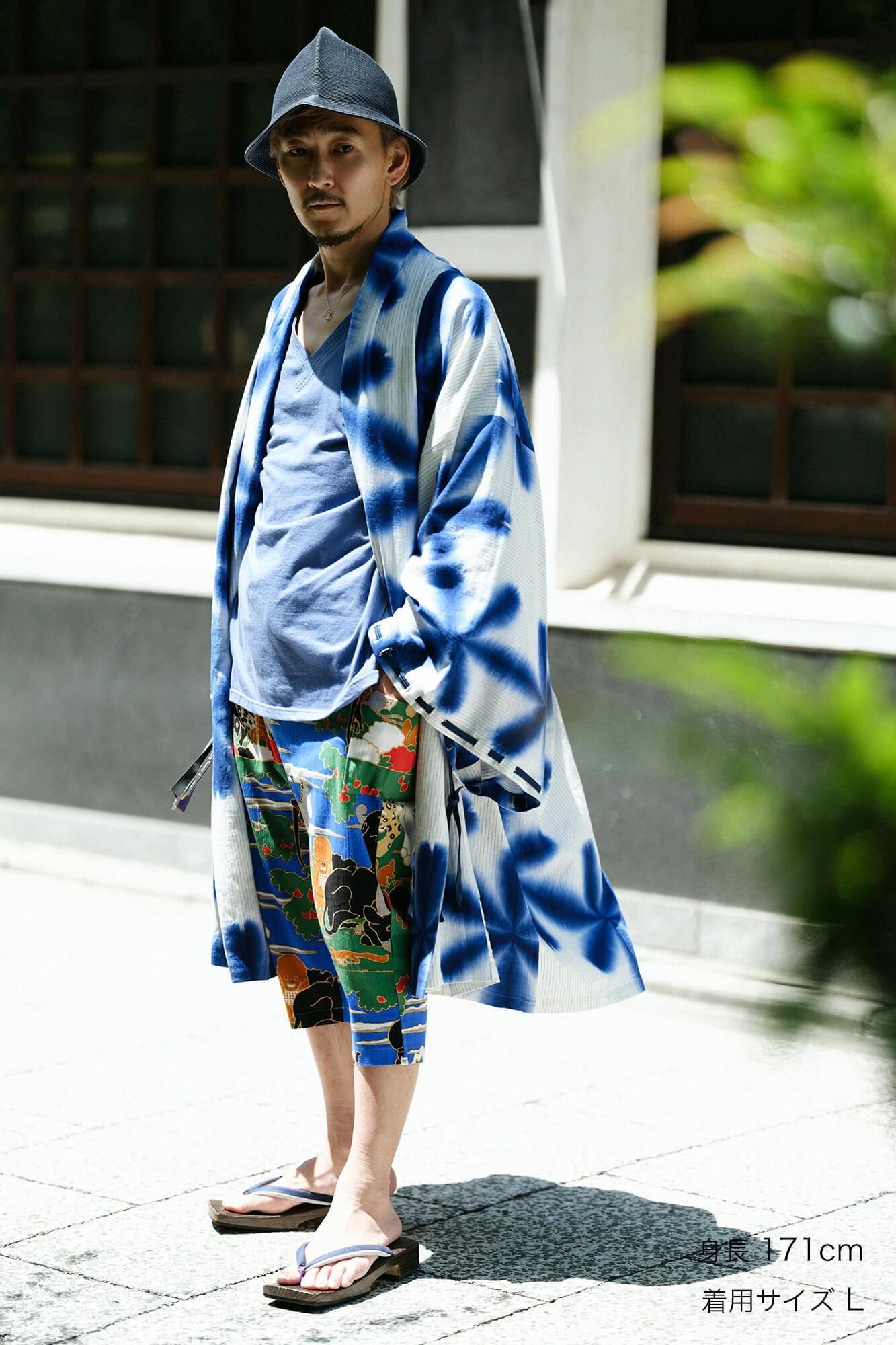 高島縮棉 20/20 細腿褲/伊藤若冲 鳥獸花木圖屏風 再現