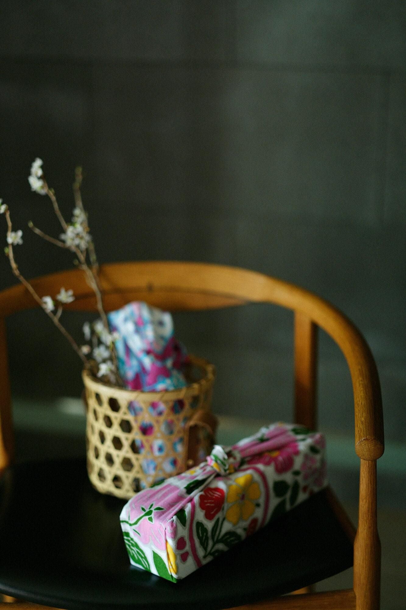 ISE Cotton Textile Tenugui / Momoyama Cherry Blossoms