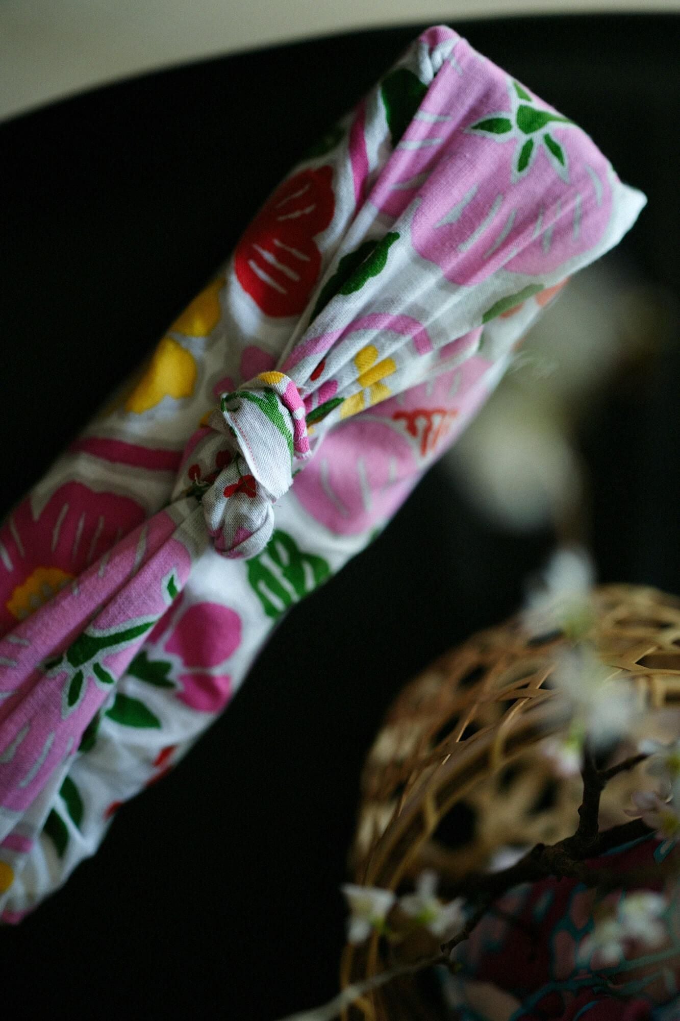 ISE Cotton Textile Tenugui / Momoyama Cherry Blossoms