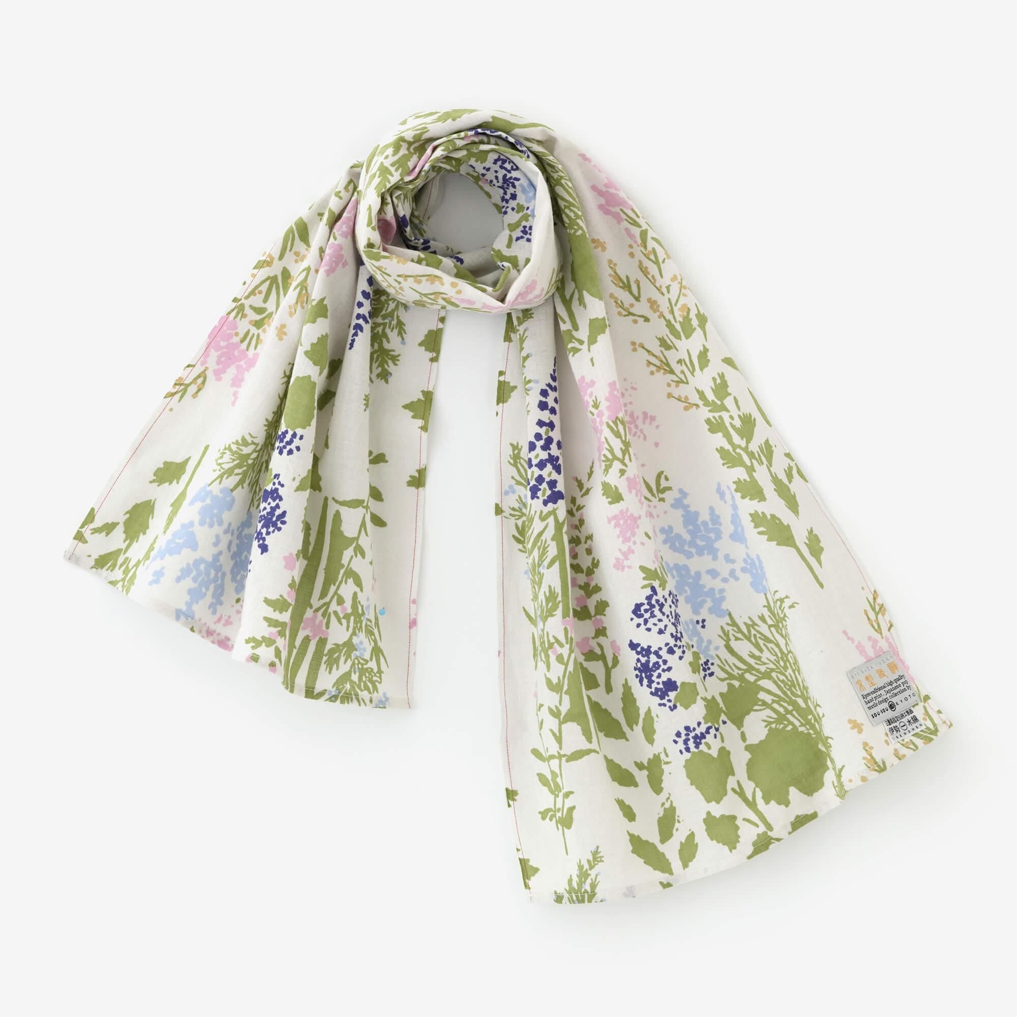 Isemomen Cotton Short Scarf / Light Breeze
