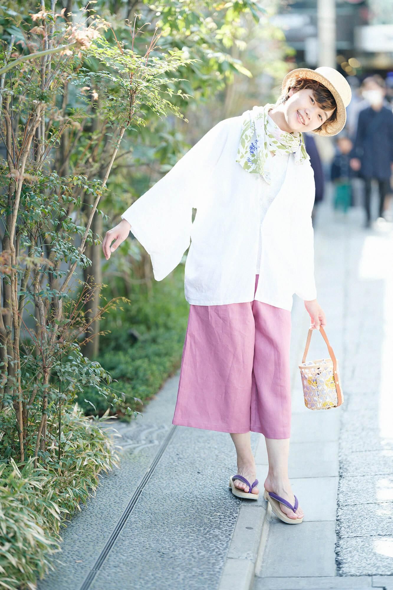 Isemomen Cotton Short Scarf / Light Breeze