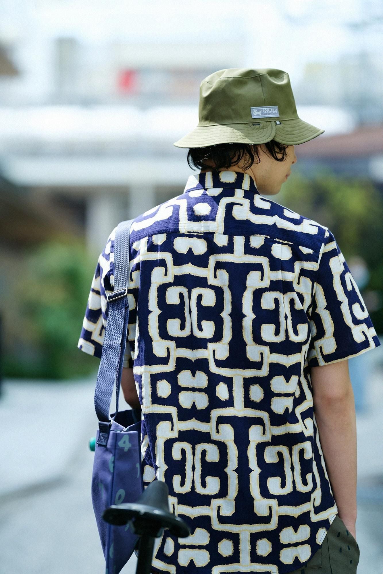 Takashima Chiku 20/20短袖衬衫/原始雕刻