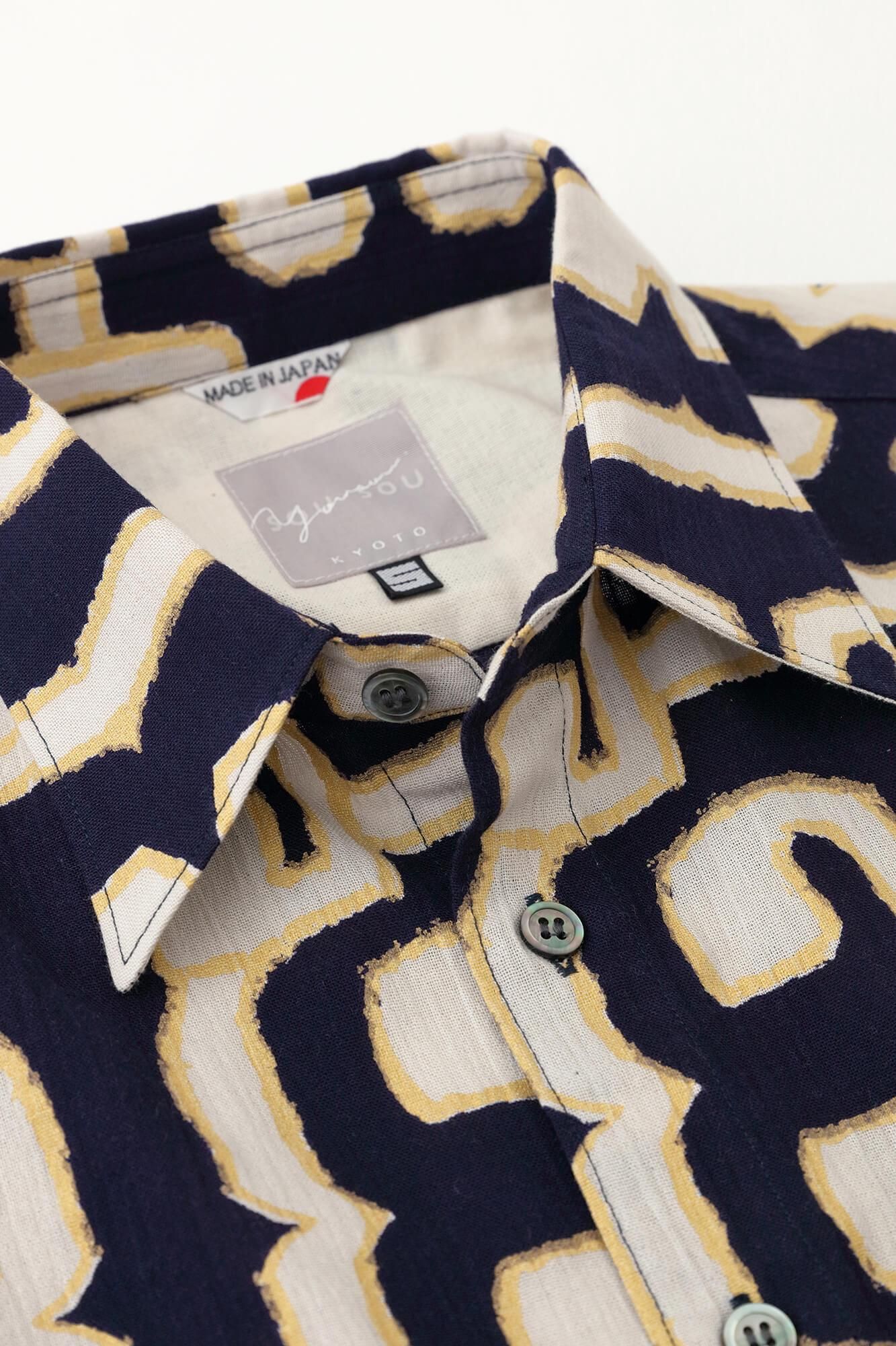 Takashima Chiku 20/20短袖衬衫/原始雕刻