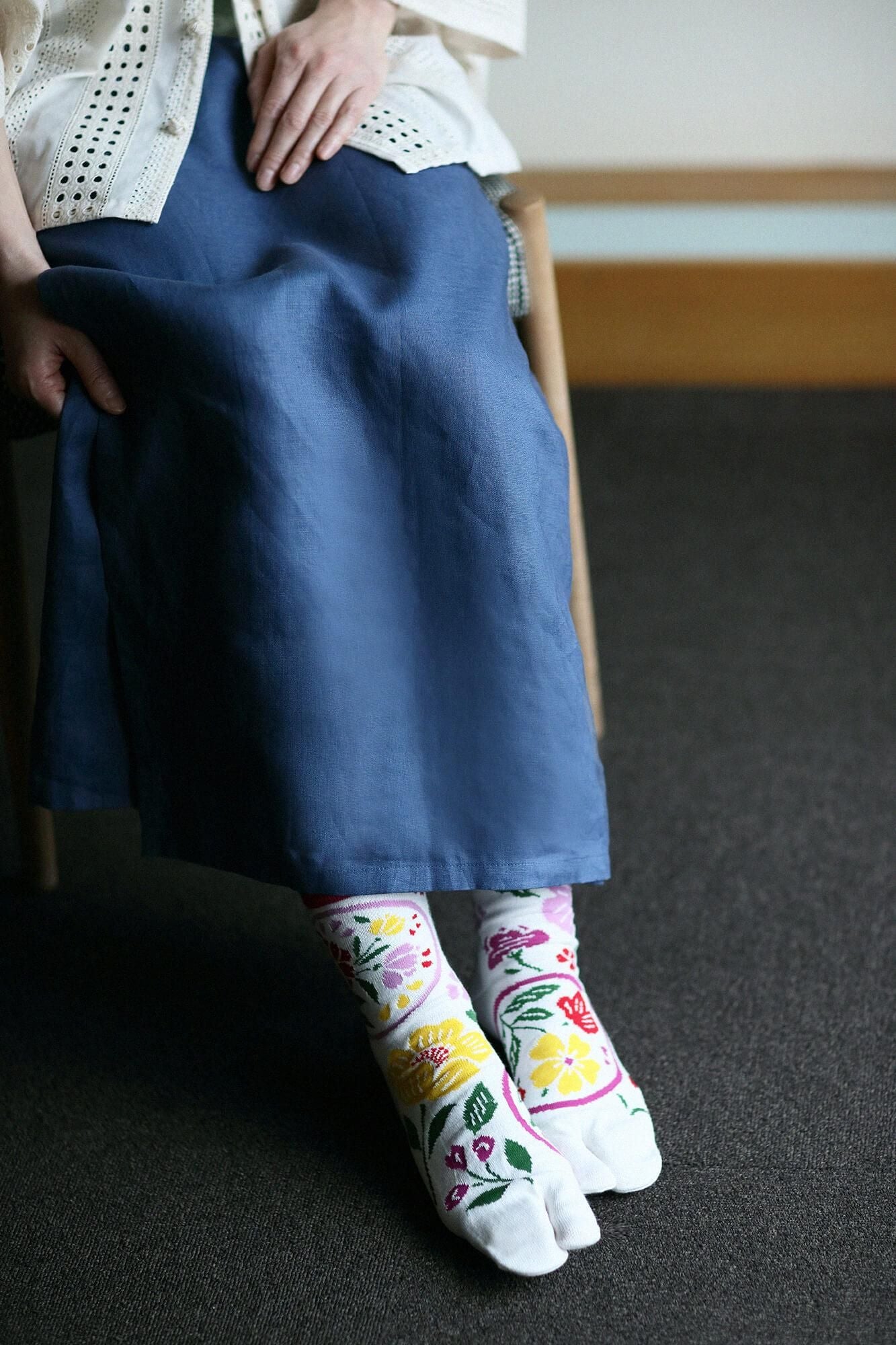 足袋下(普通丈)/桃山桜(ももやまざくら)【女性用のみ】