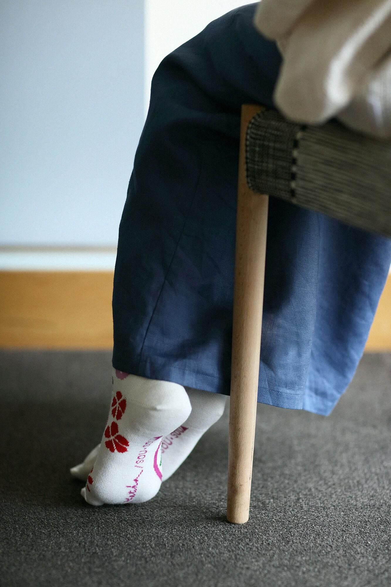 足袋下(普通丈)/桃山桜(ももやまざくら)【女性用のみ】