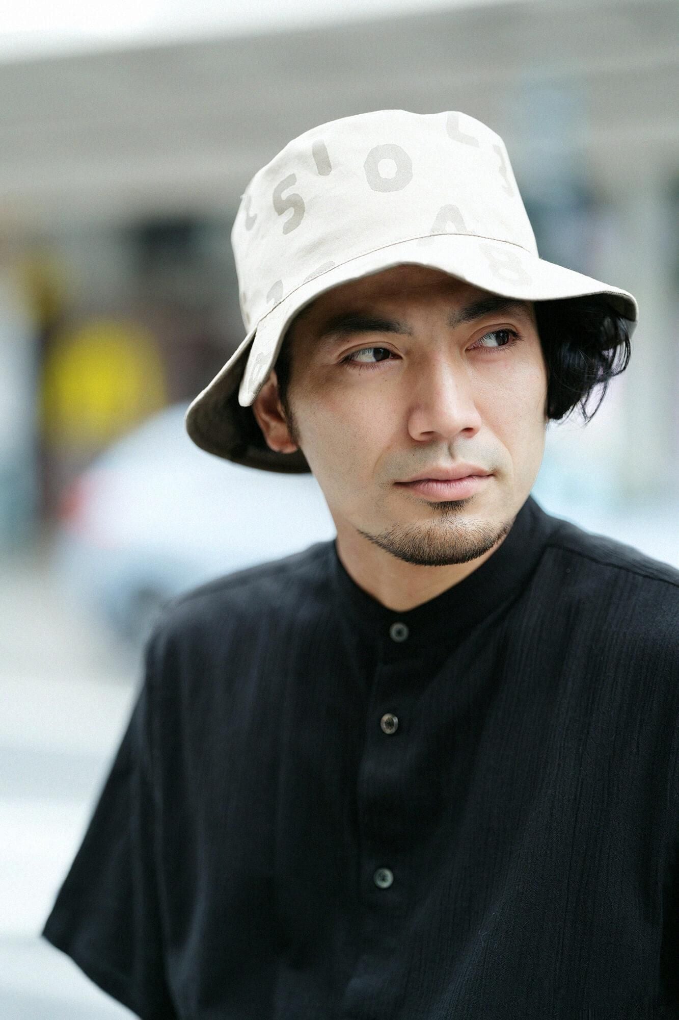 高島縮棉 20/20立領短袖襯衫 SP /黑色