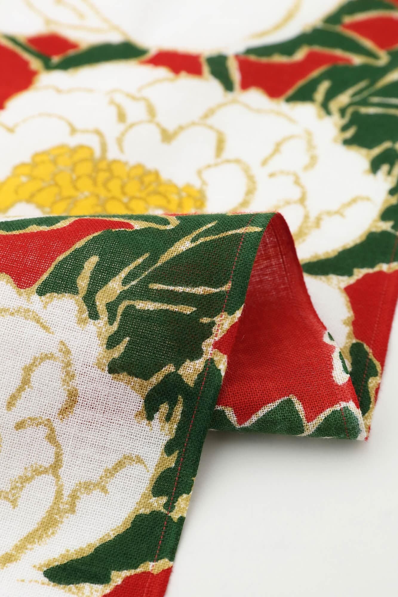 Ise-Baumwolltextil Tenugui/Pfingstrosenblüten