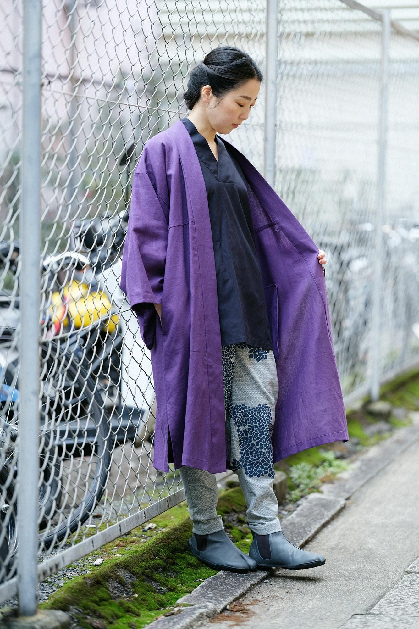 【官網限定】棉花×天絲 密織平紋布 風靡 衬衫/暗藍色