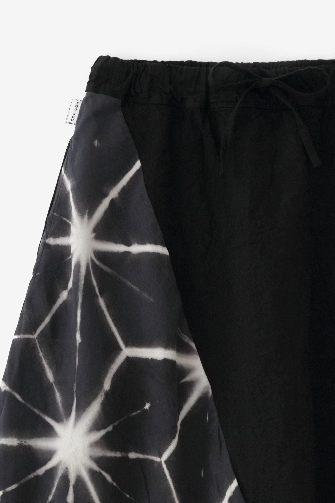 田端紮染 伊勢木棉 20/20 麻混紡 富士(飛鼠褲)雪花麻葉