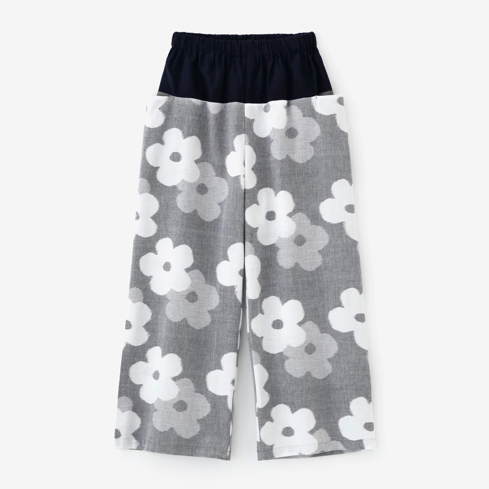 【未使用品】SOU・SOU 久留米絣 帯もんぺ／すずしろ草 濃紺 M