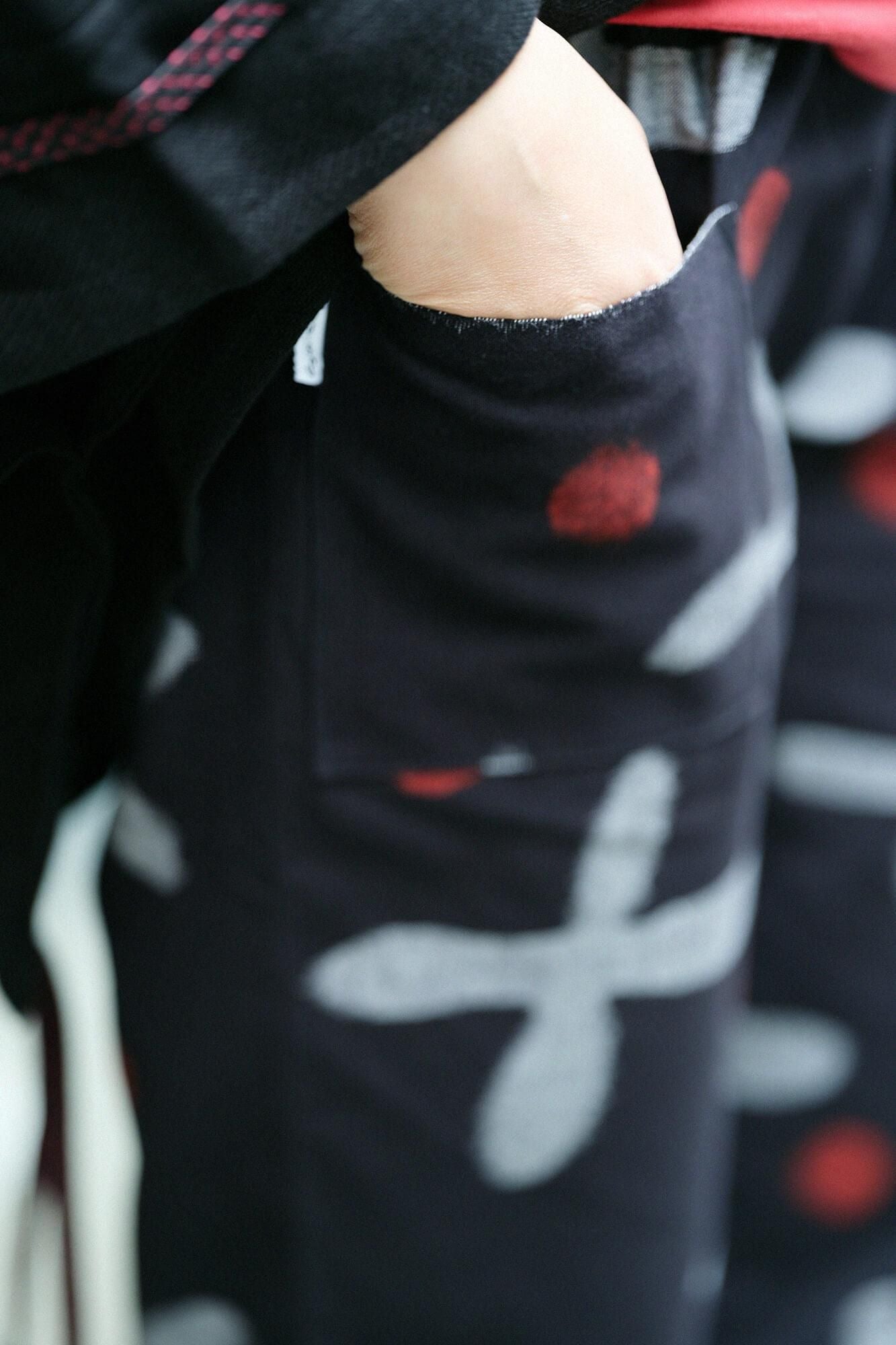 kurume kasuri褶皱蒙佩斯/suzushiro草湿羽毛颜色(nuzairo)