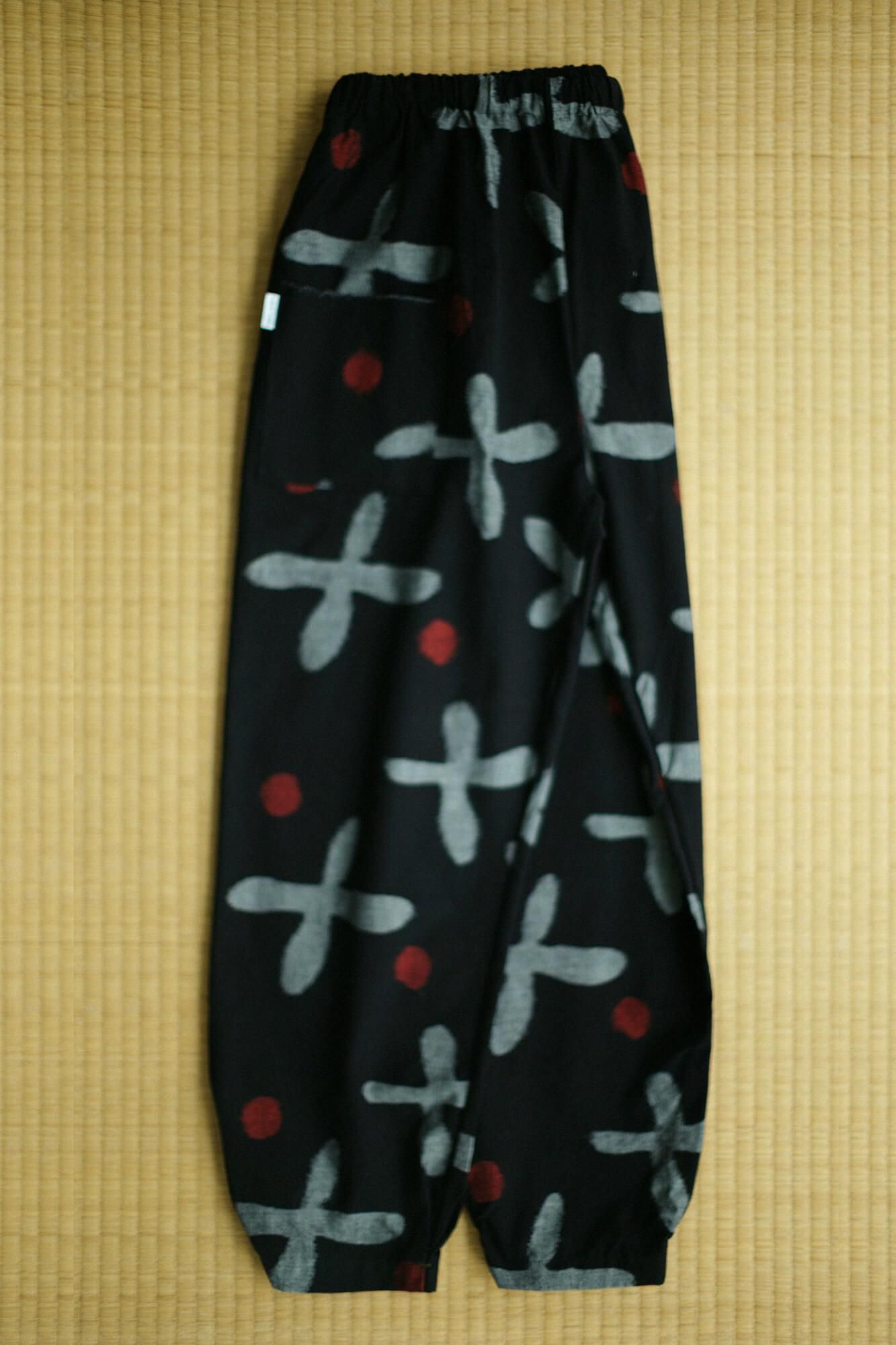 kurume kasuri褶皱蒙佩斯/suzushiro草湿羽毛颜色(nuzairo)