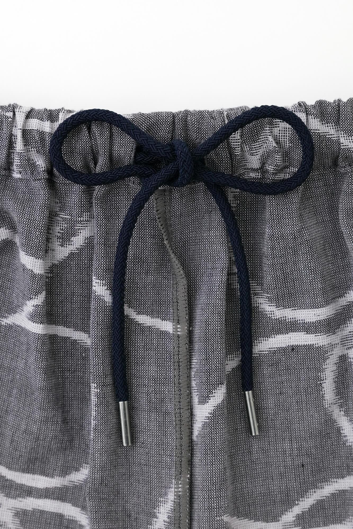 kurume kasuri folds monpe/happy mokuhai(mokuhai)