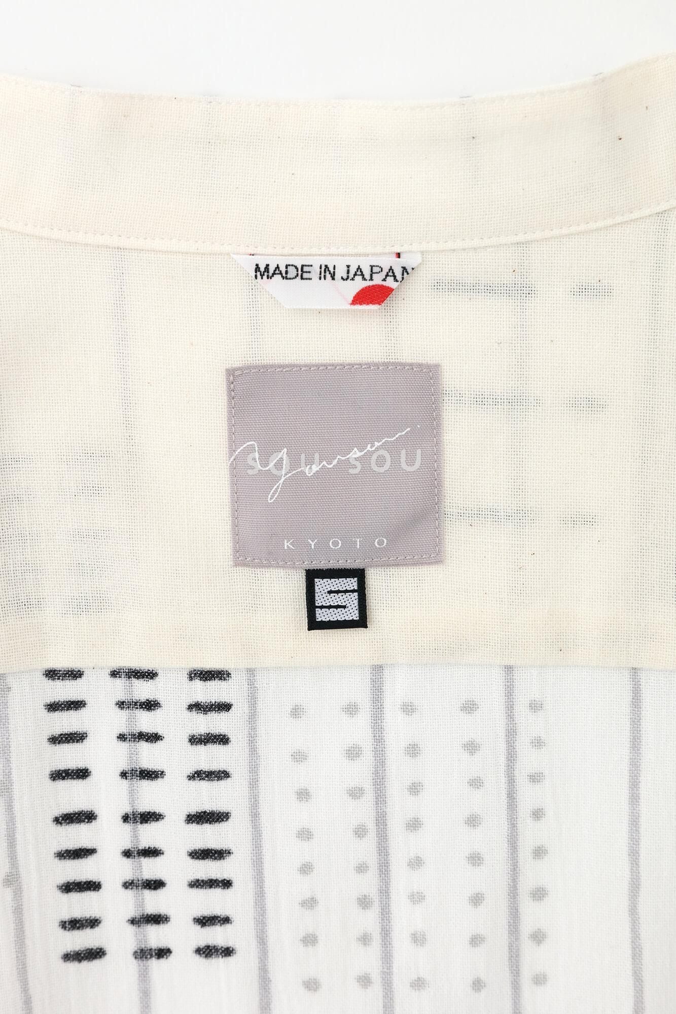 Takashima Chiku 20/20支架领子衬衫SP/GAPS和条纹