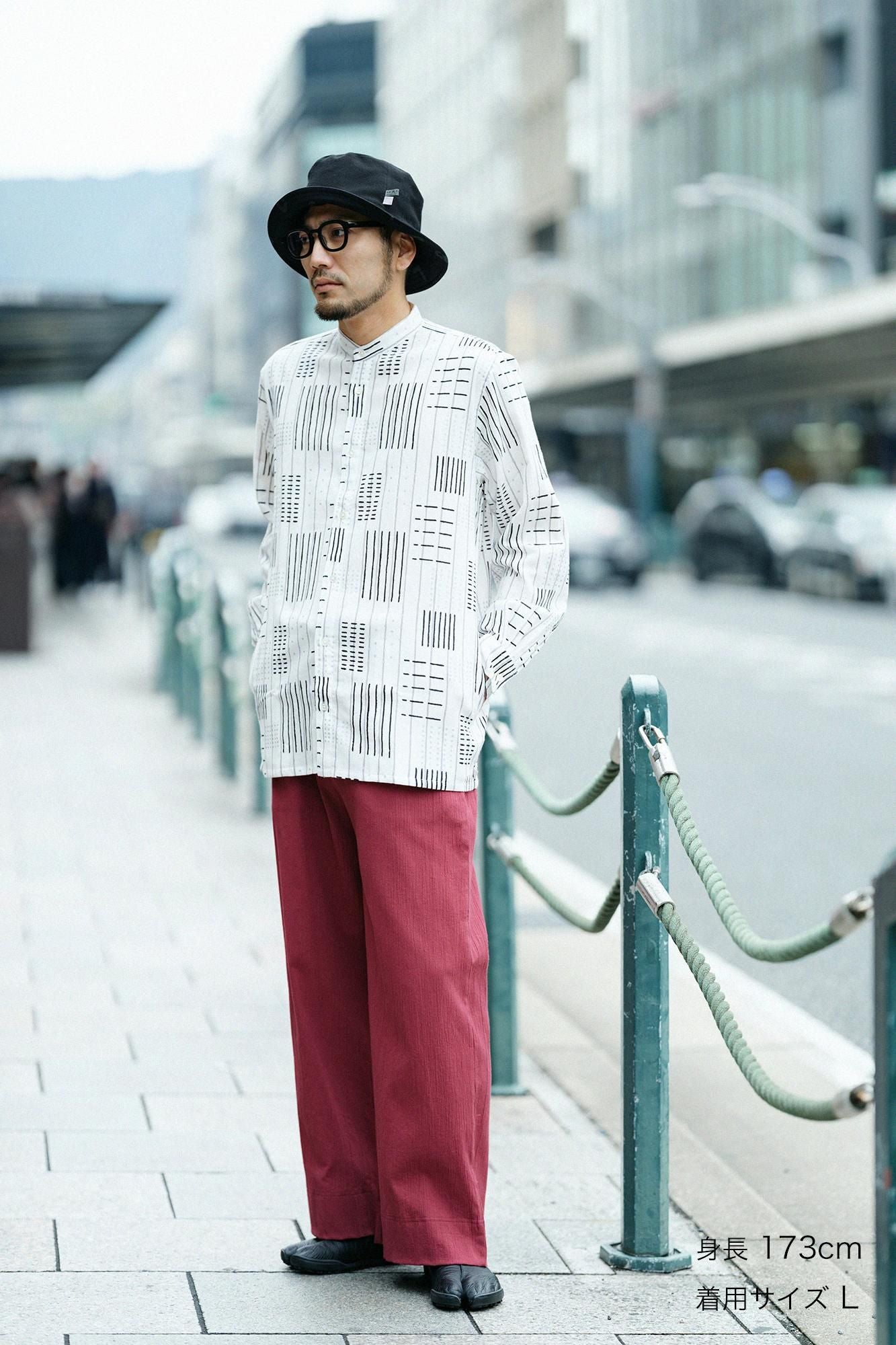 Takashima Chiku 20/20支架领子衬衫SP/GAPS和条纹