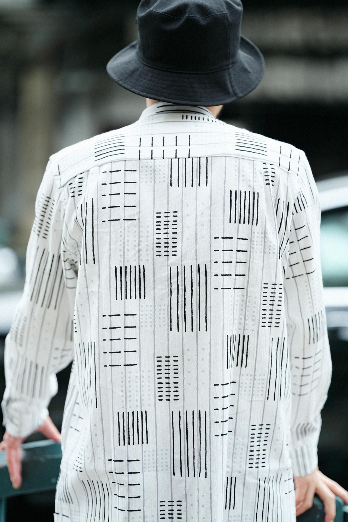 Takashima Chiku 20/20支架领子衬衫SP/GAPS和条纹