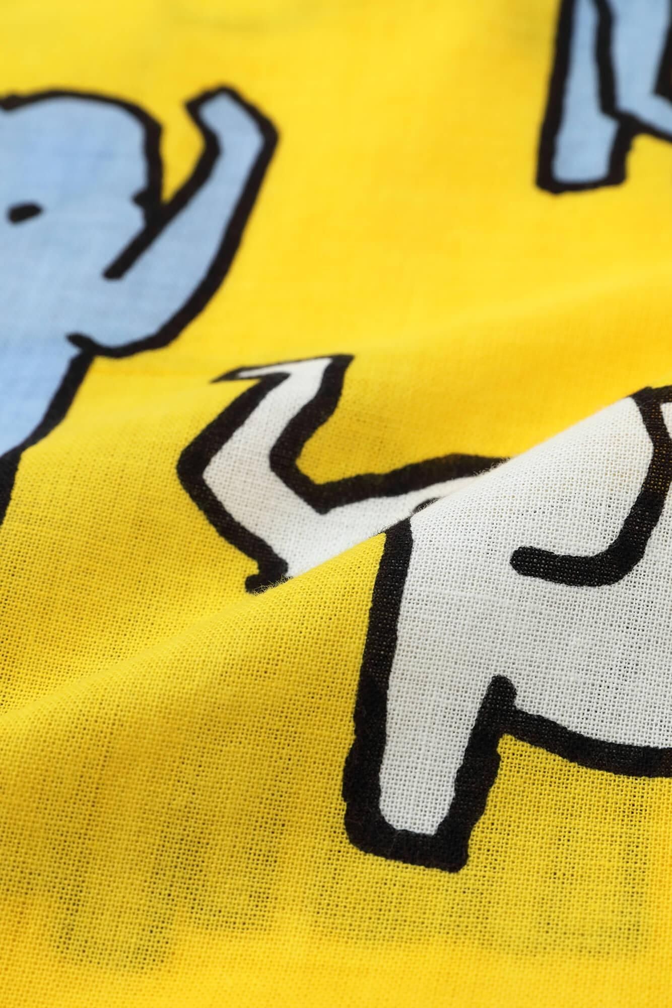 ●伊勢木棉 方形上衣/大象